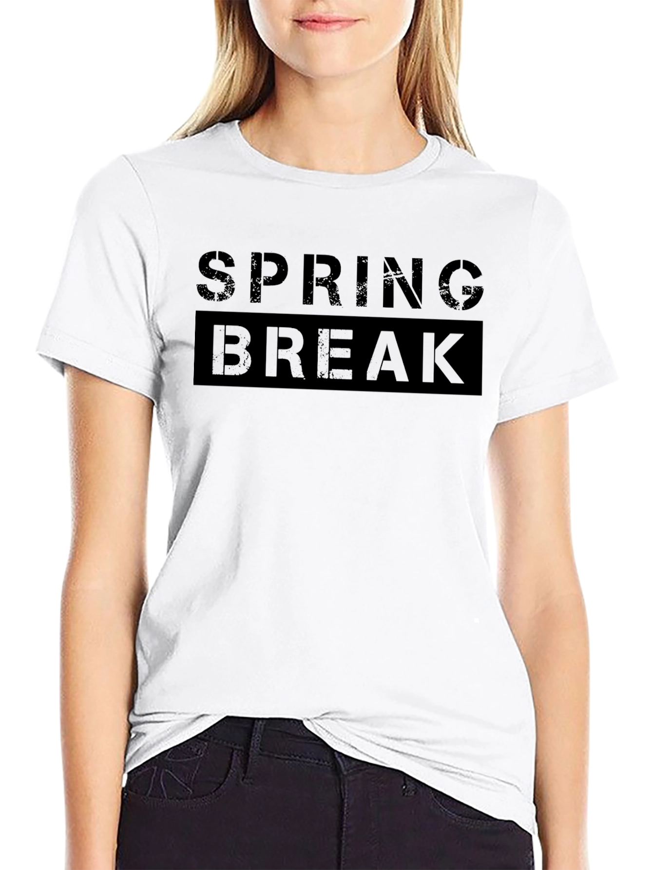 Spring Break Graphic Tee - Black