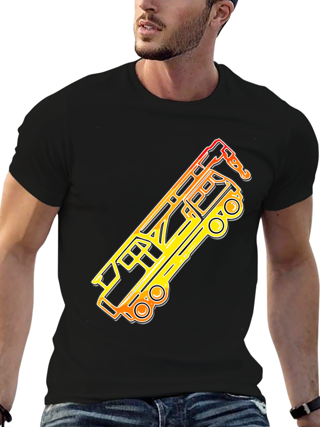 Airport Vehicle T-Shirt - Cool Graphic Tee