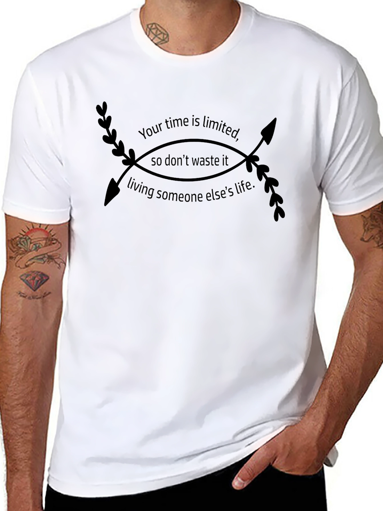 Motivational Quote Arrow Graphic T-Shirt
