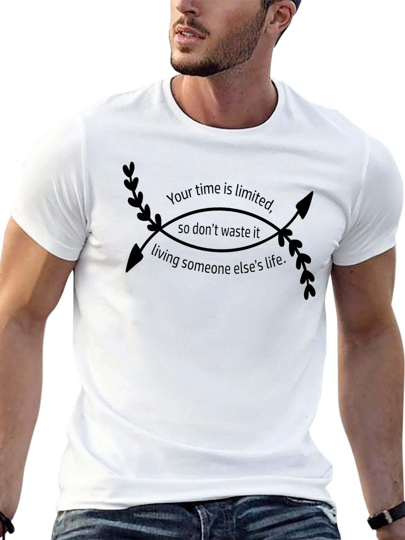 Motivational Quote Arrow Graphic T-Shirt