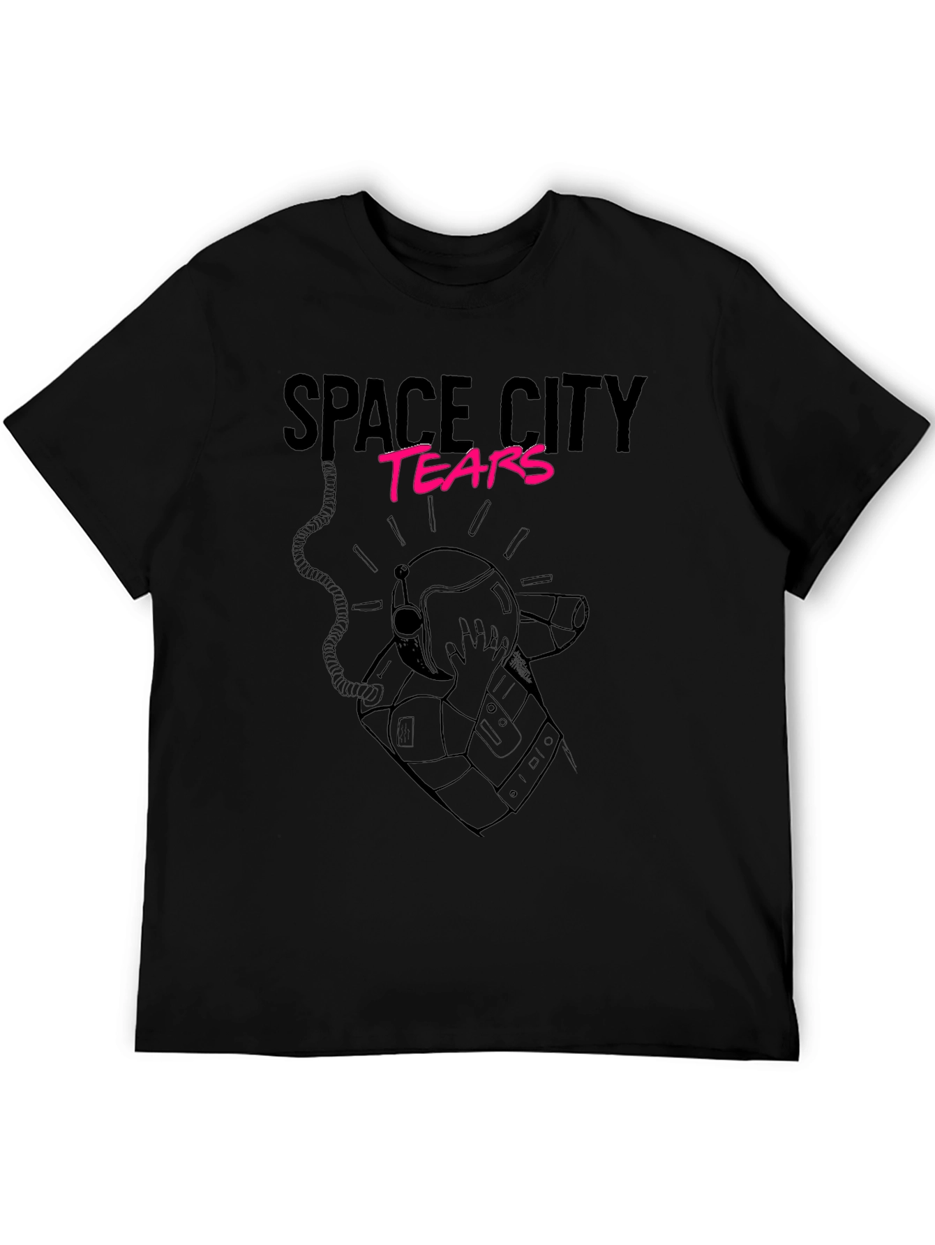 Space City Tears Graphic Tee - Black