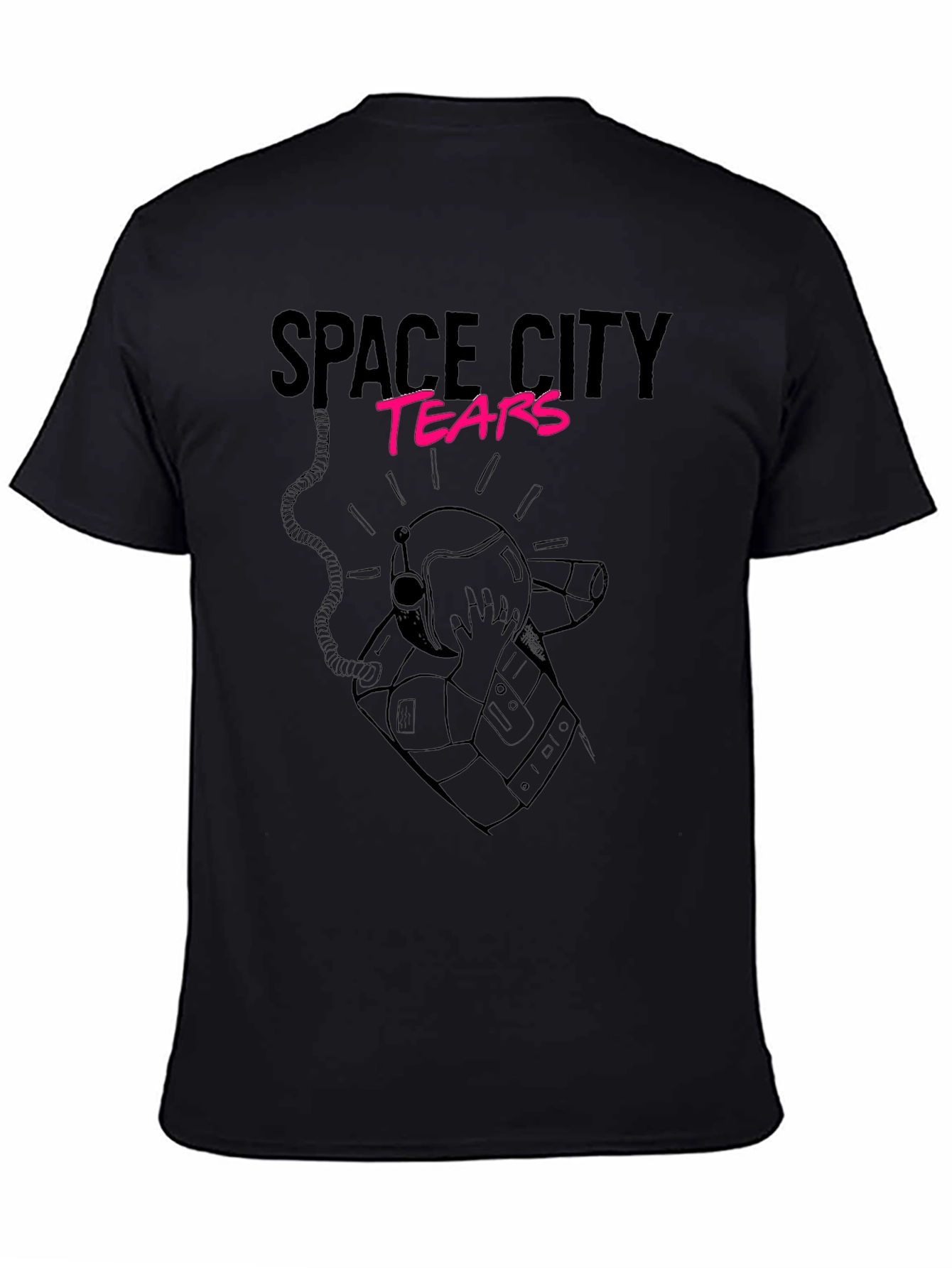 Space City Tears Graphic Tee - Black