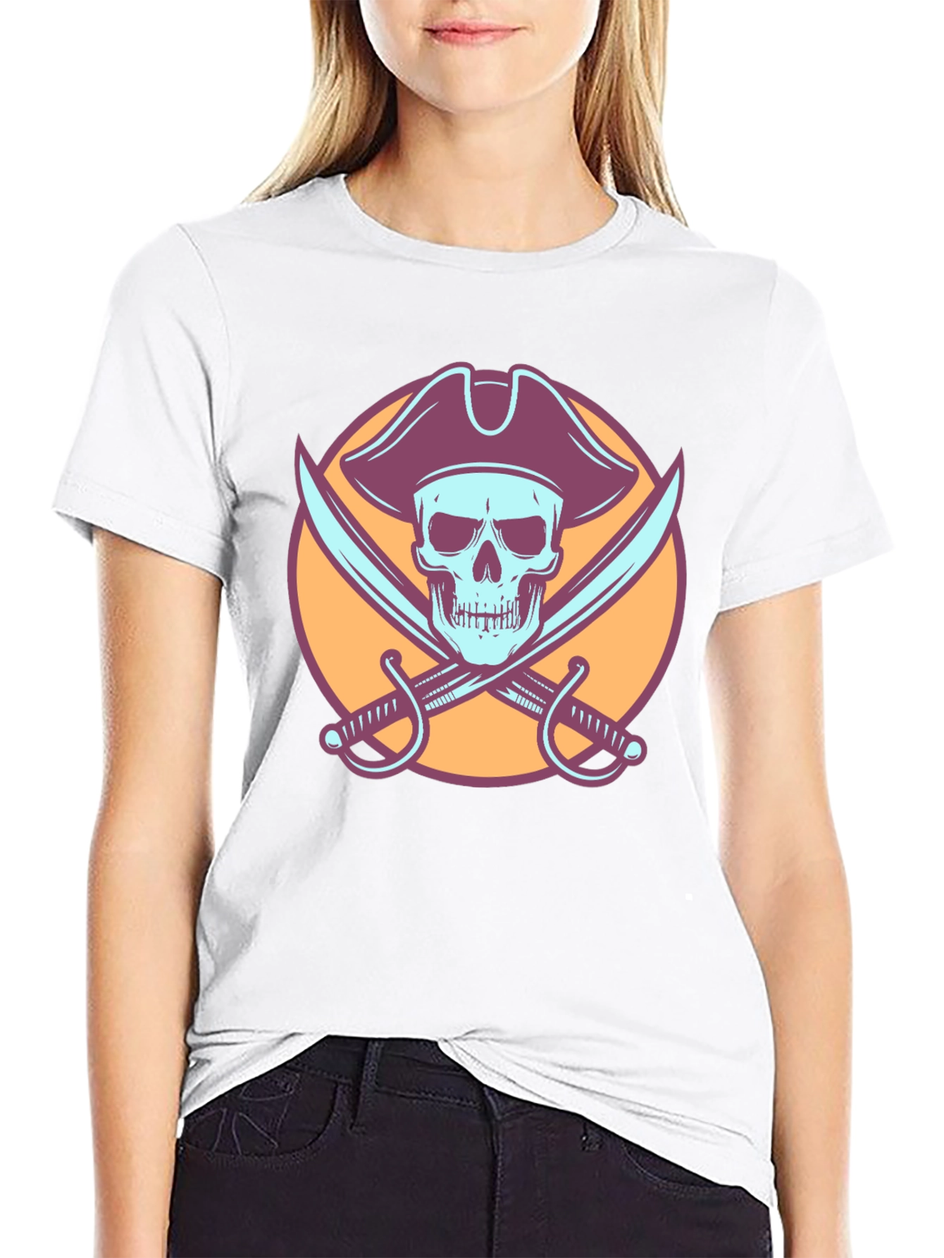 Pirate Skull & Swords Graphic Tee
