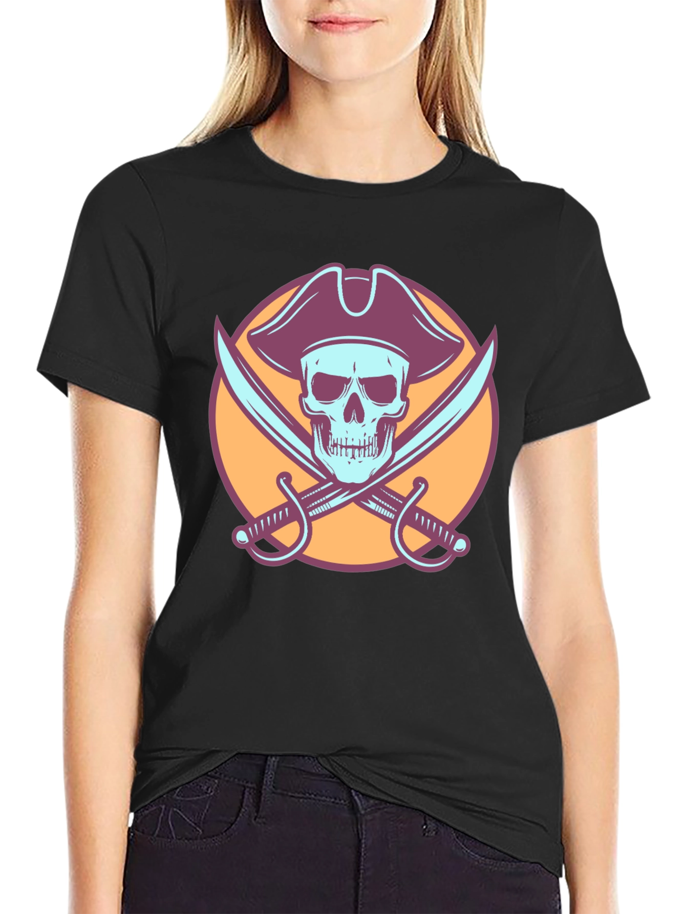 Pirate Skull & Swords Graphic Tee