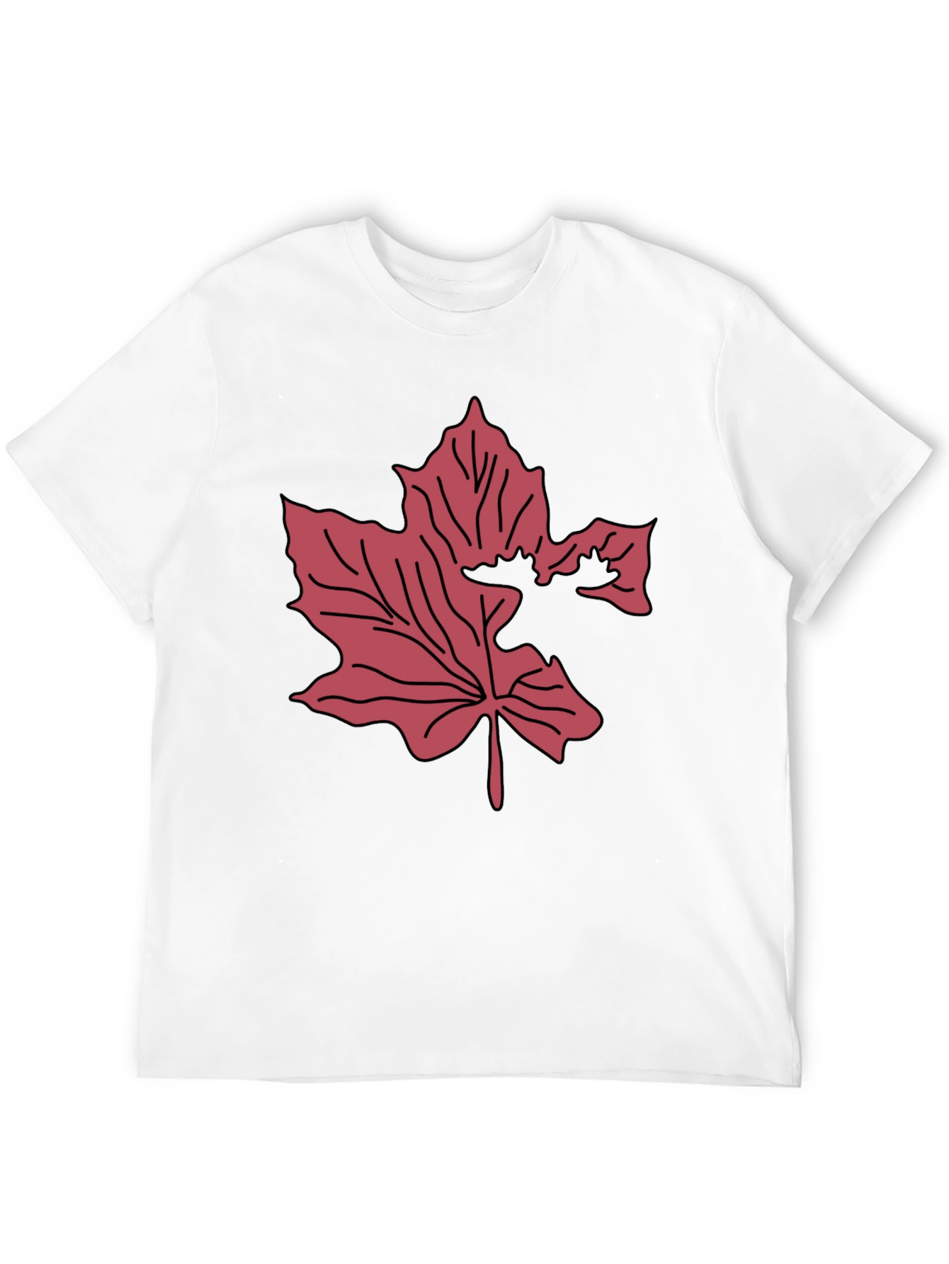 Maple Leaf Moose Graphic Tee - Black