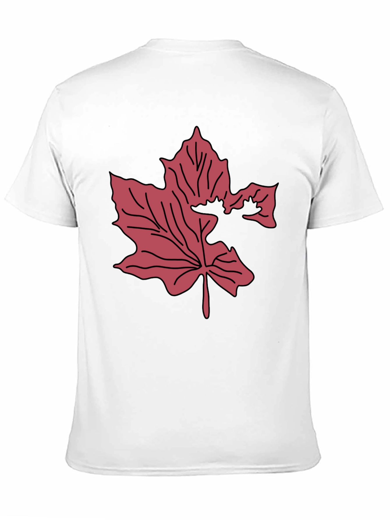 Maple Leaf Moose Graphic Tee - Black