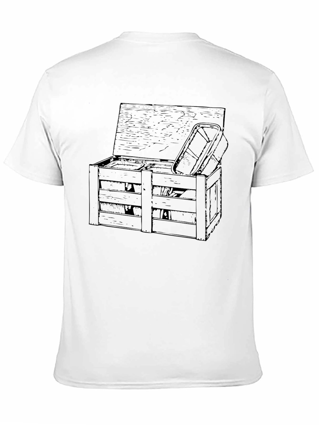 Novelty Crate Graphic Tee - Unique Design!
