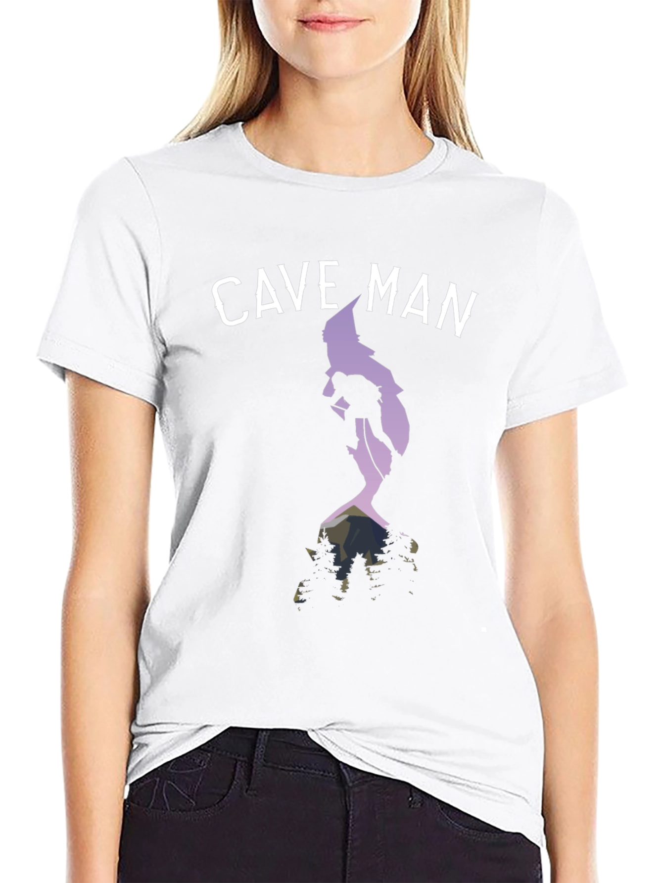 Cave Man Climbing T-Shirt