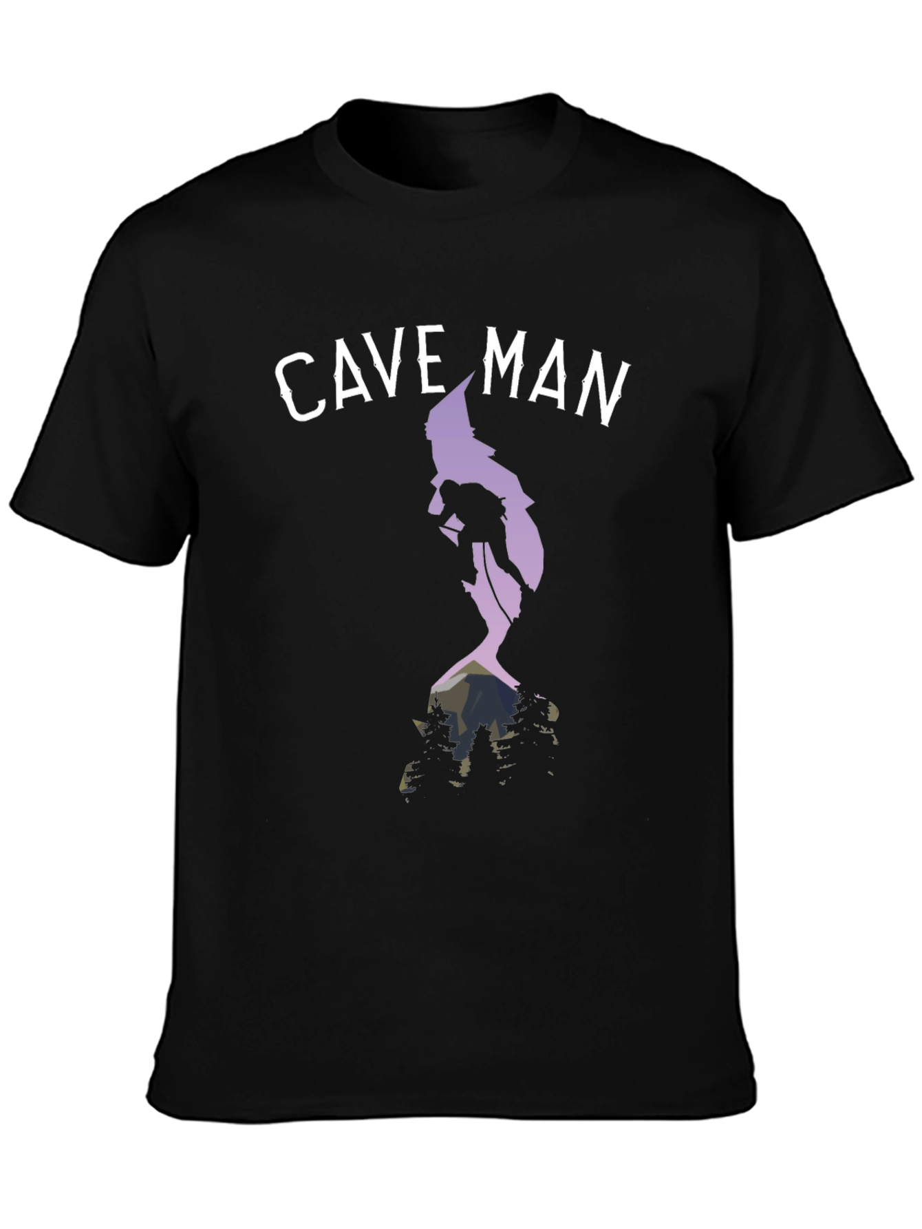 Cave Man Climbing T-Shirt