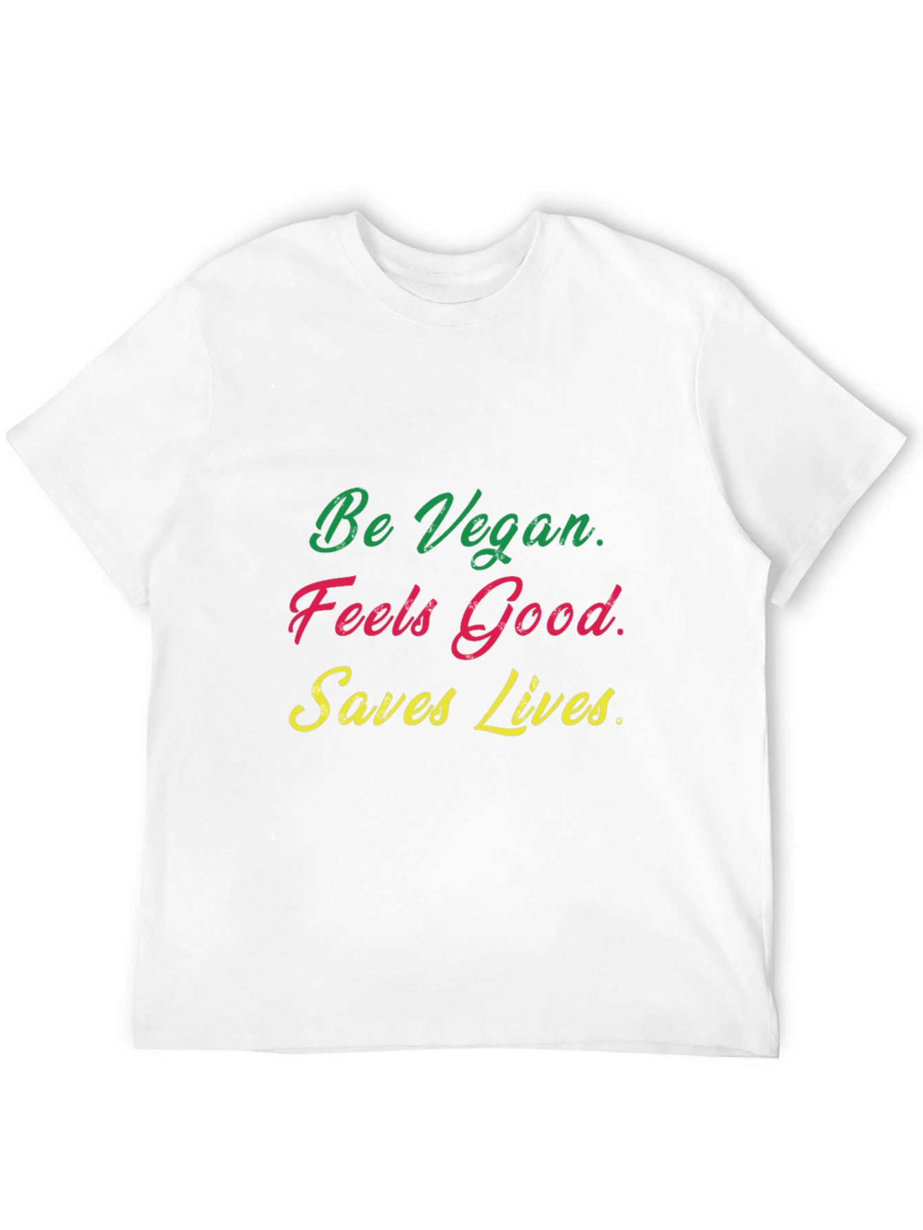 Vegan T-Shirt - Feels Good Saves Lives!