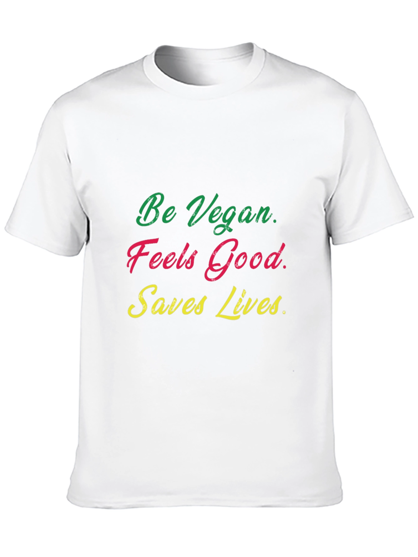 Vegan T-Shirt - Feels Good Saves Lives!