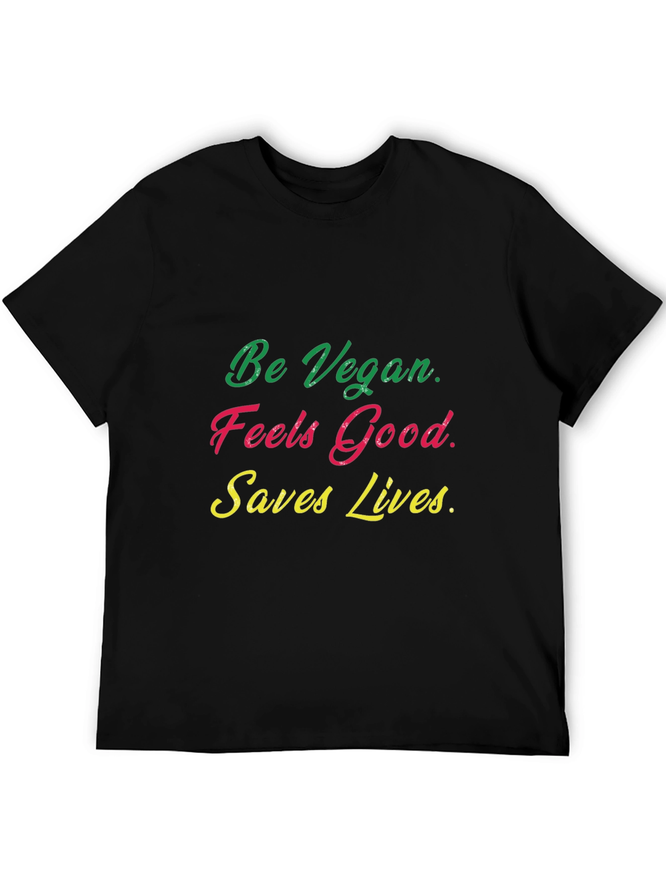 Vegan T-Shirt - Feels Good Saves Lives!