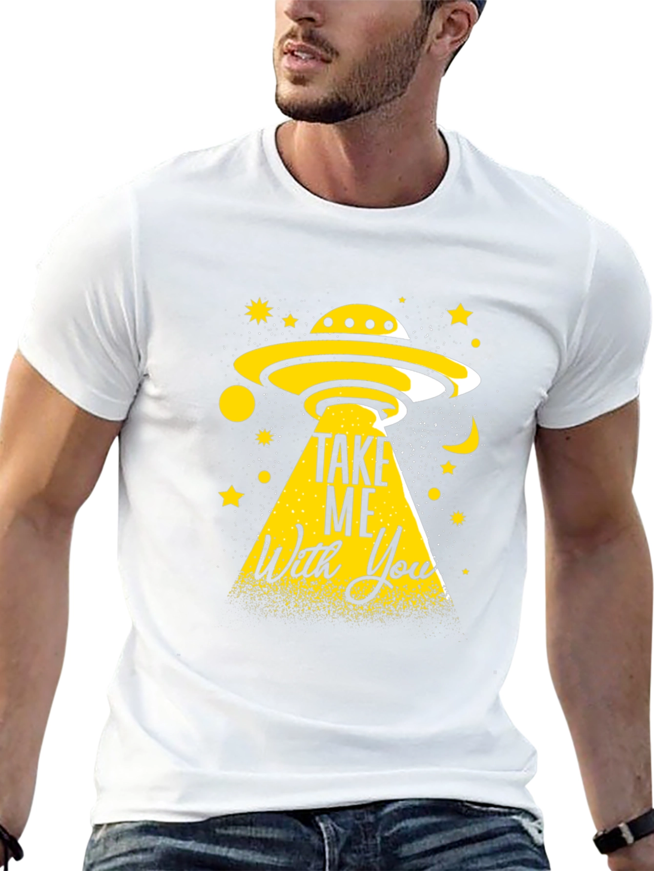 UFO Abduction Graphic Tee - Take Me With You