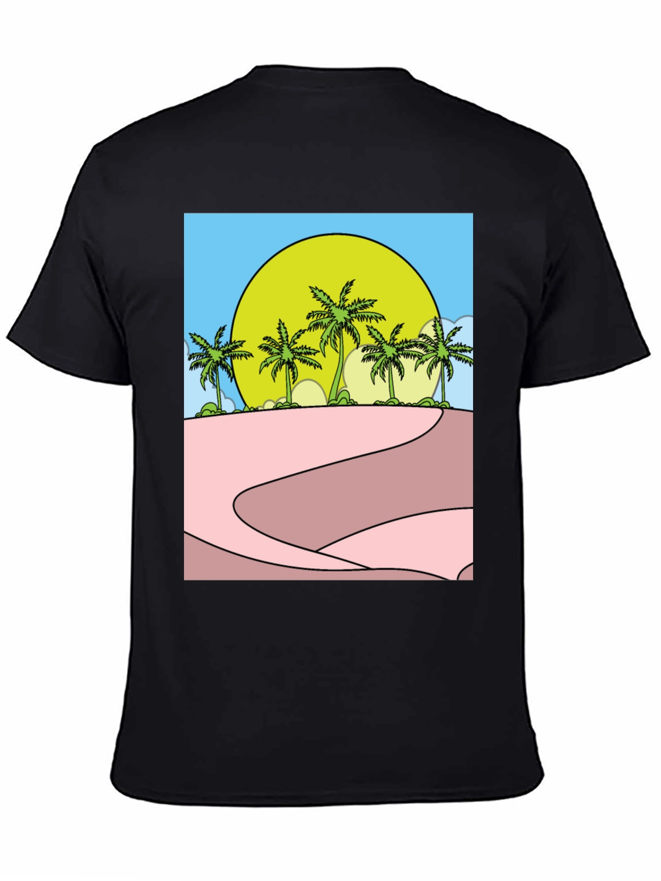 Tropical Palm Sunset Graphic Tee