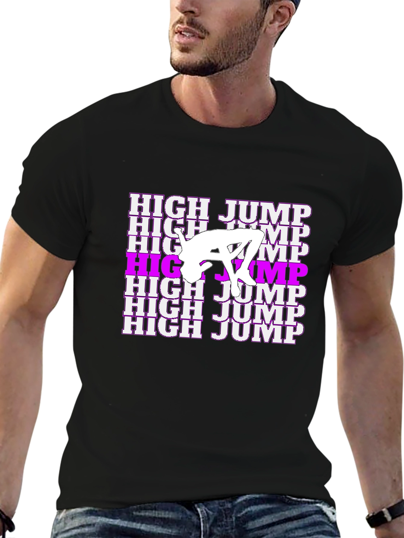 High Jump Graphic Tee - Stylish Athletic Design