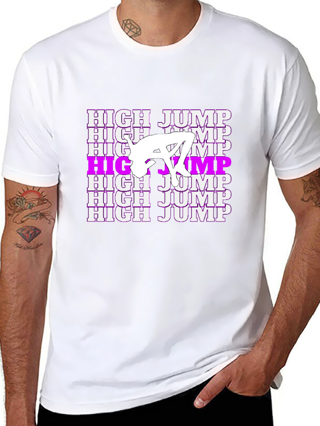 High Jump Graphic Tee - Stylish Athletic Design