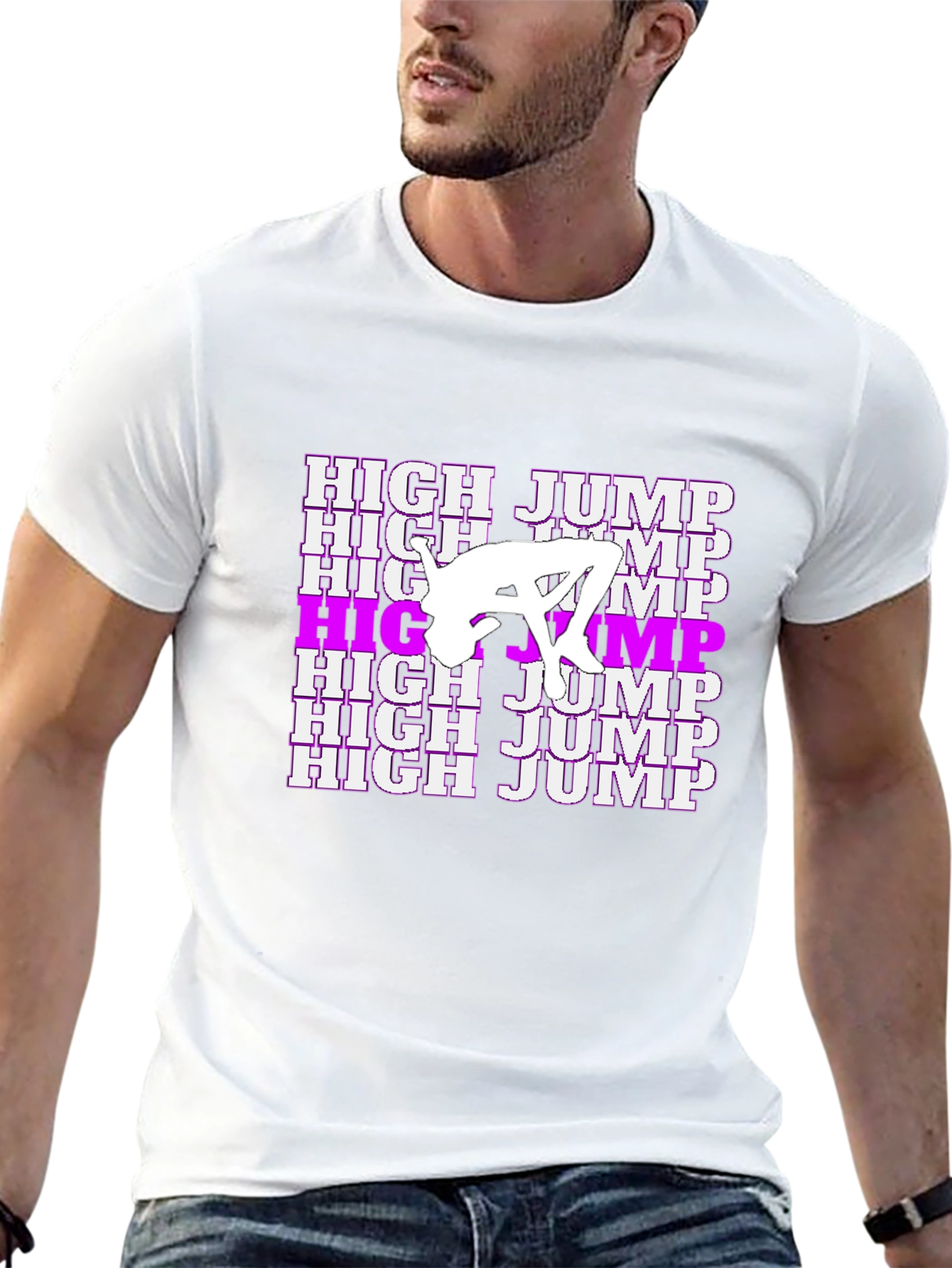 High Jump Graphic Tee - Stylish Athletic Design