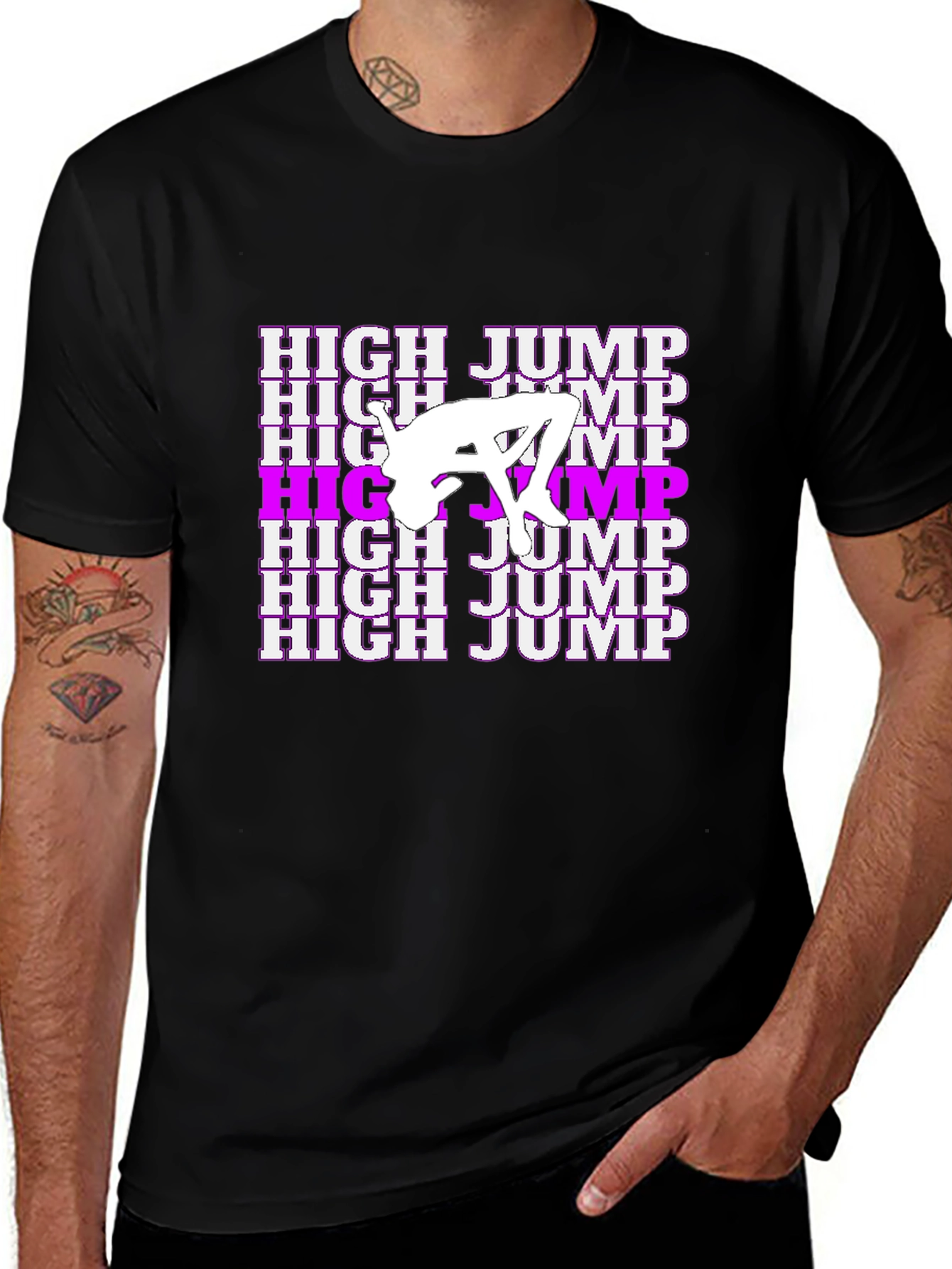 High Jump Graphic Tee - Stylish Athletic Design