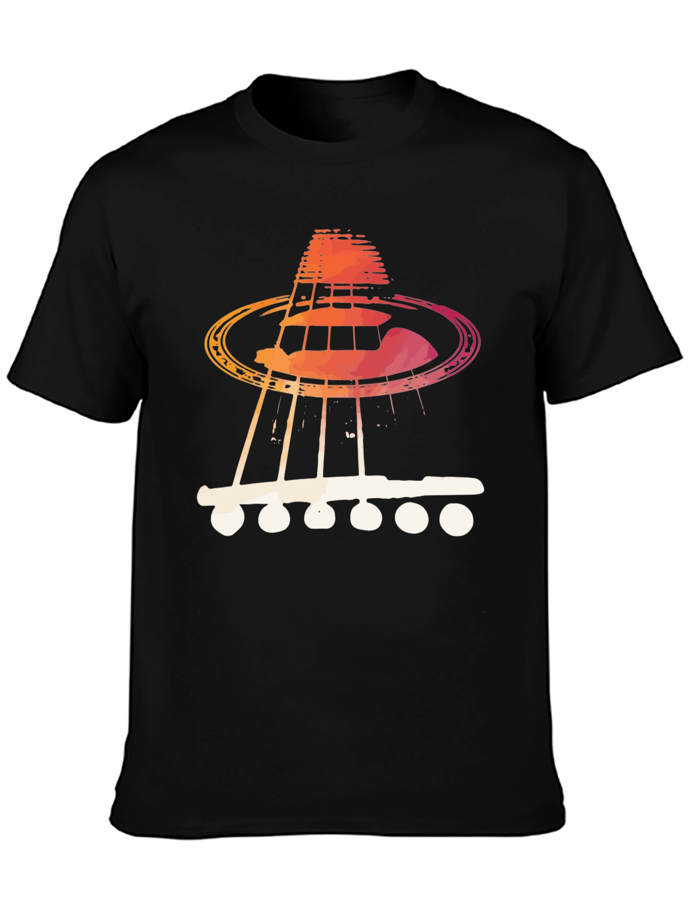 Guitar UFO T-Shirt - Music Lover Tee