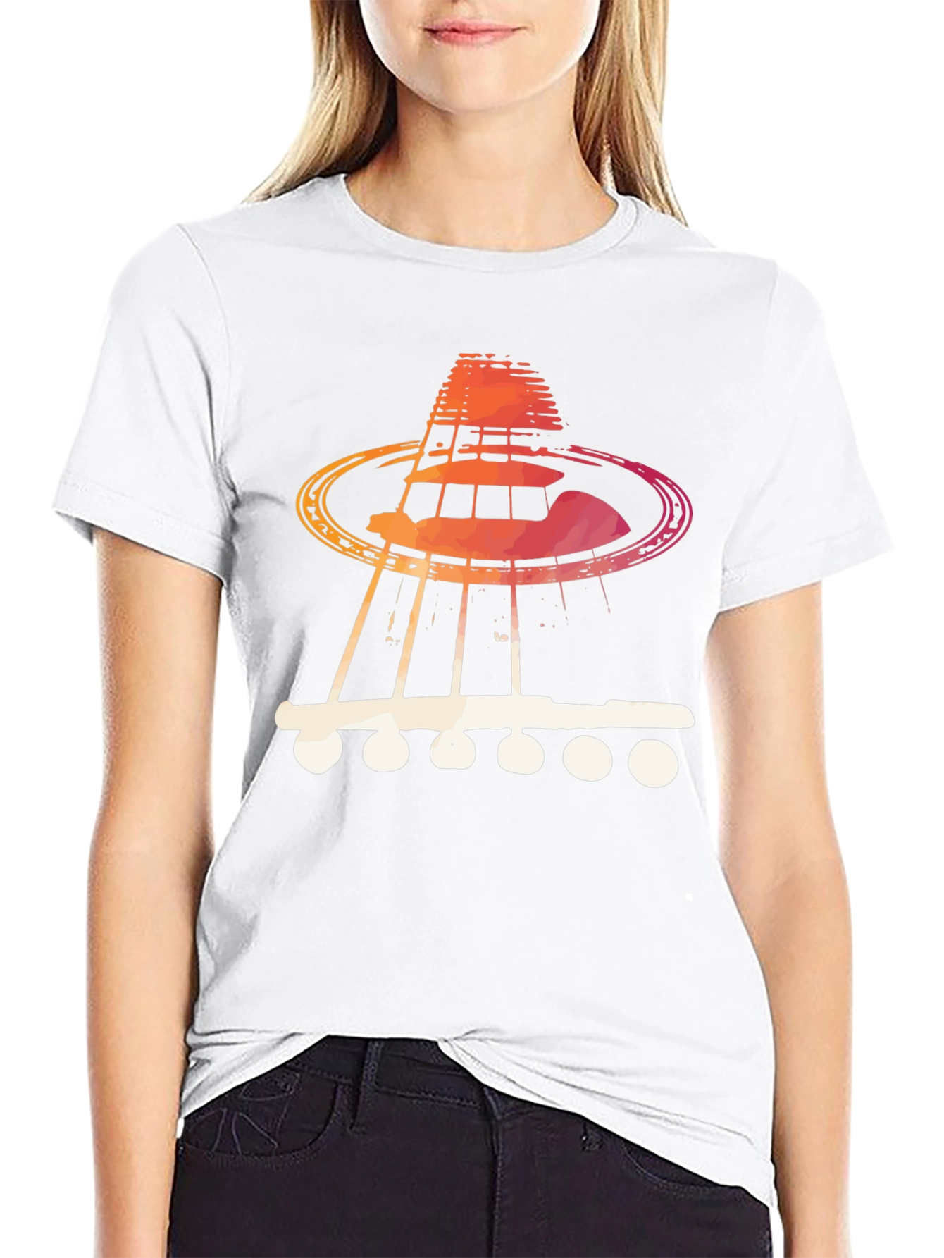 Guitar UFO T-Shirt - Music Lover Tee