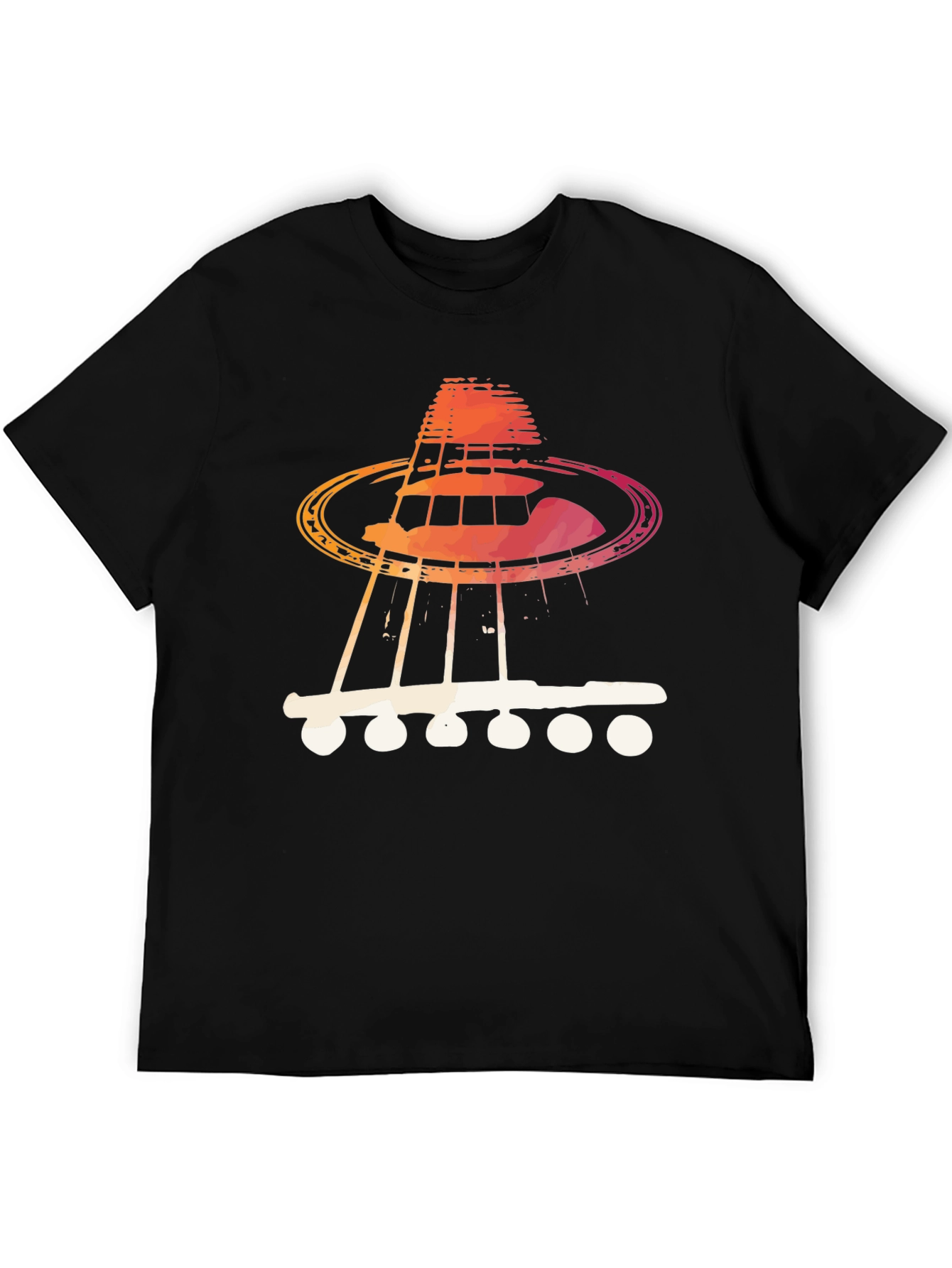 Guitar UFO T-Shirt - Music Lover Tee