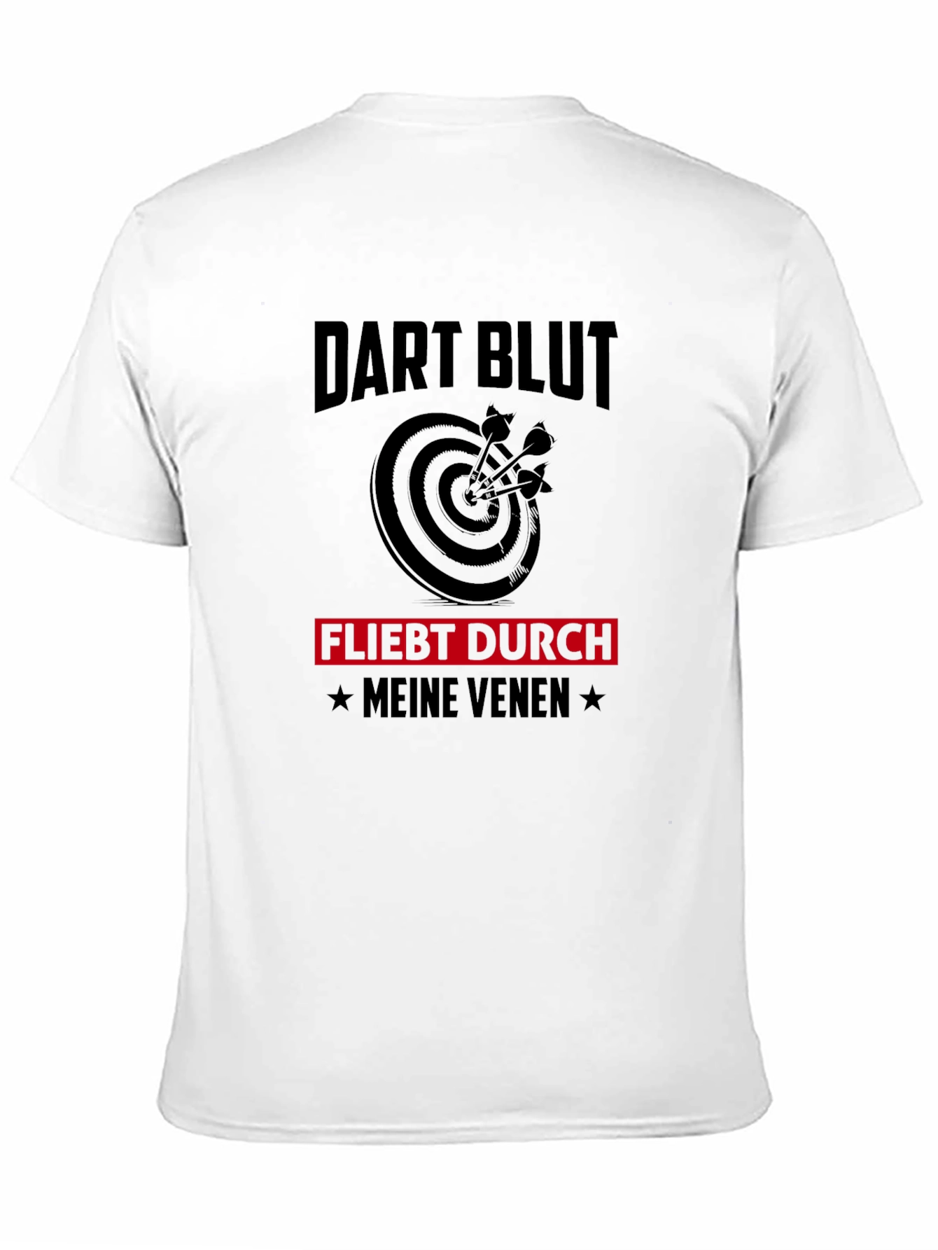 Dart Blut Mens Black Graphic T-Shirt