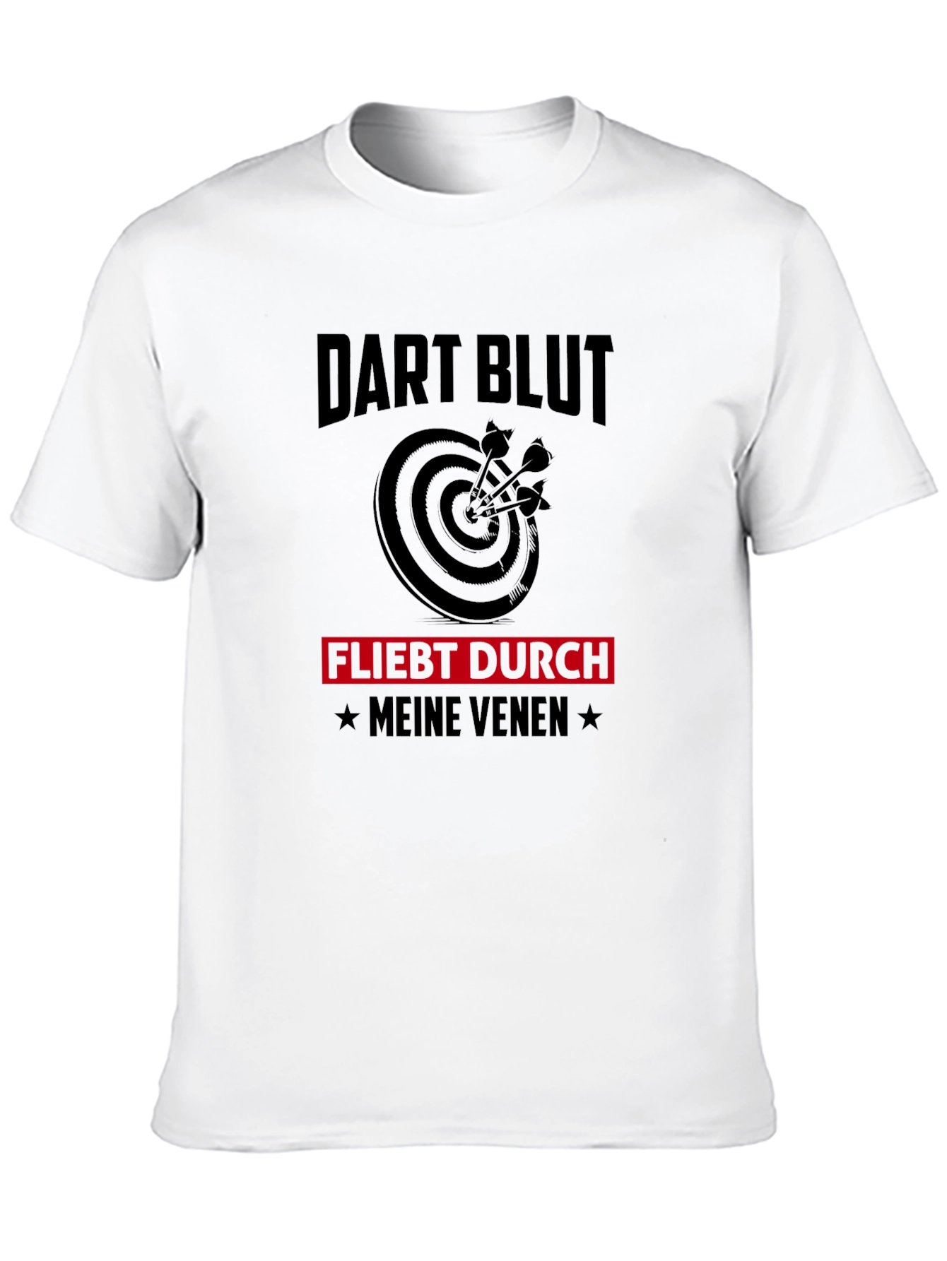 Dart Blut Mens Black Graphic T-Shirt
