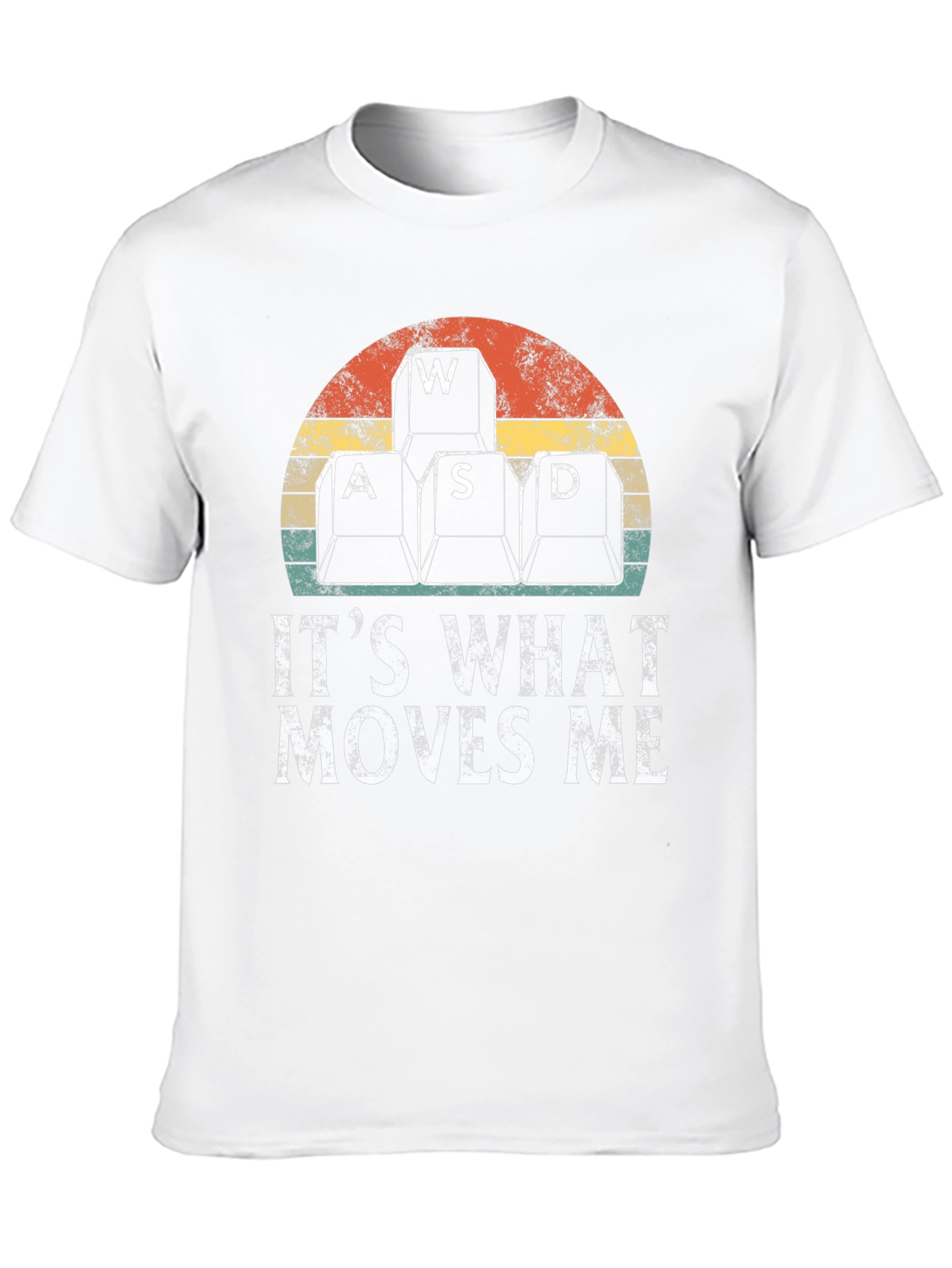 Gamer T-Shirt - WASD Keyboard Keys Moves Me