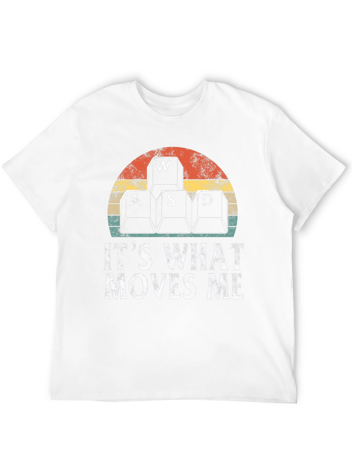 Gamer T-Shirt - WASD Keyboard Keys Moves Me