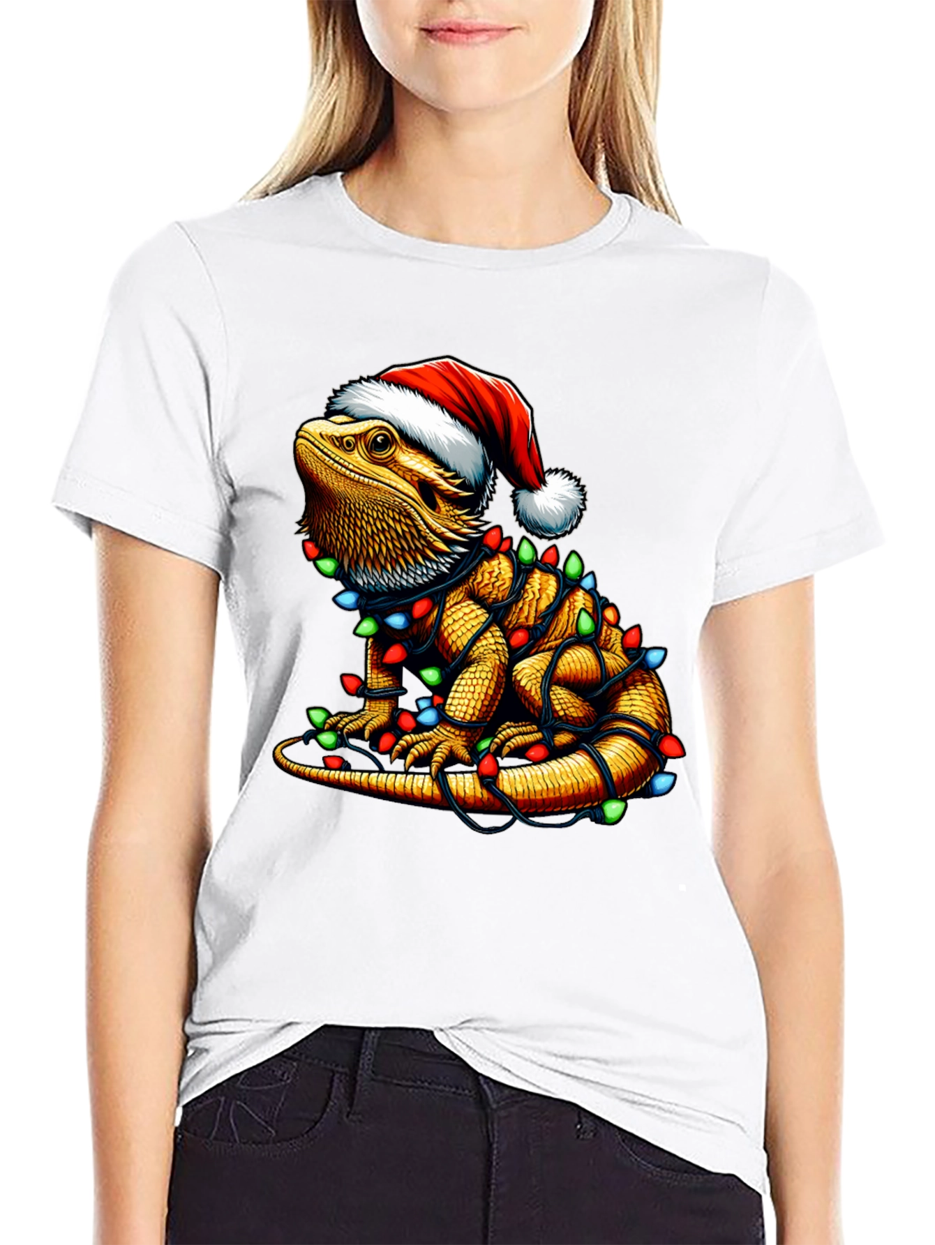 Festive Bearded Dragon Christmas T-Shirt