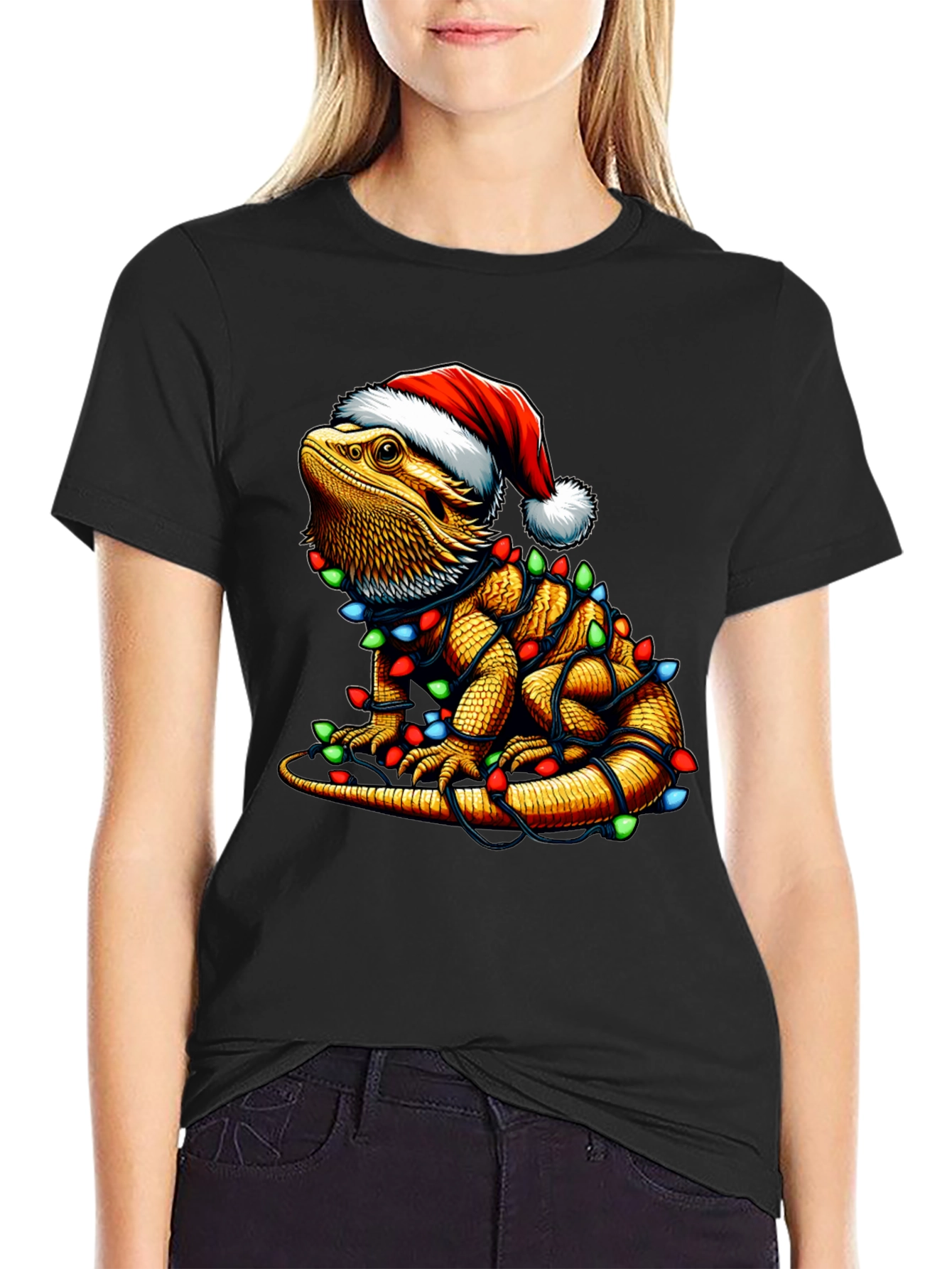 Festive Bearded Dragon Christmas T-Shirt