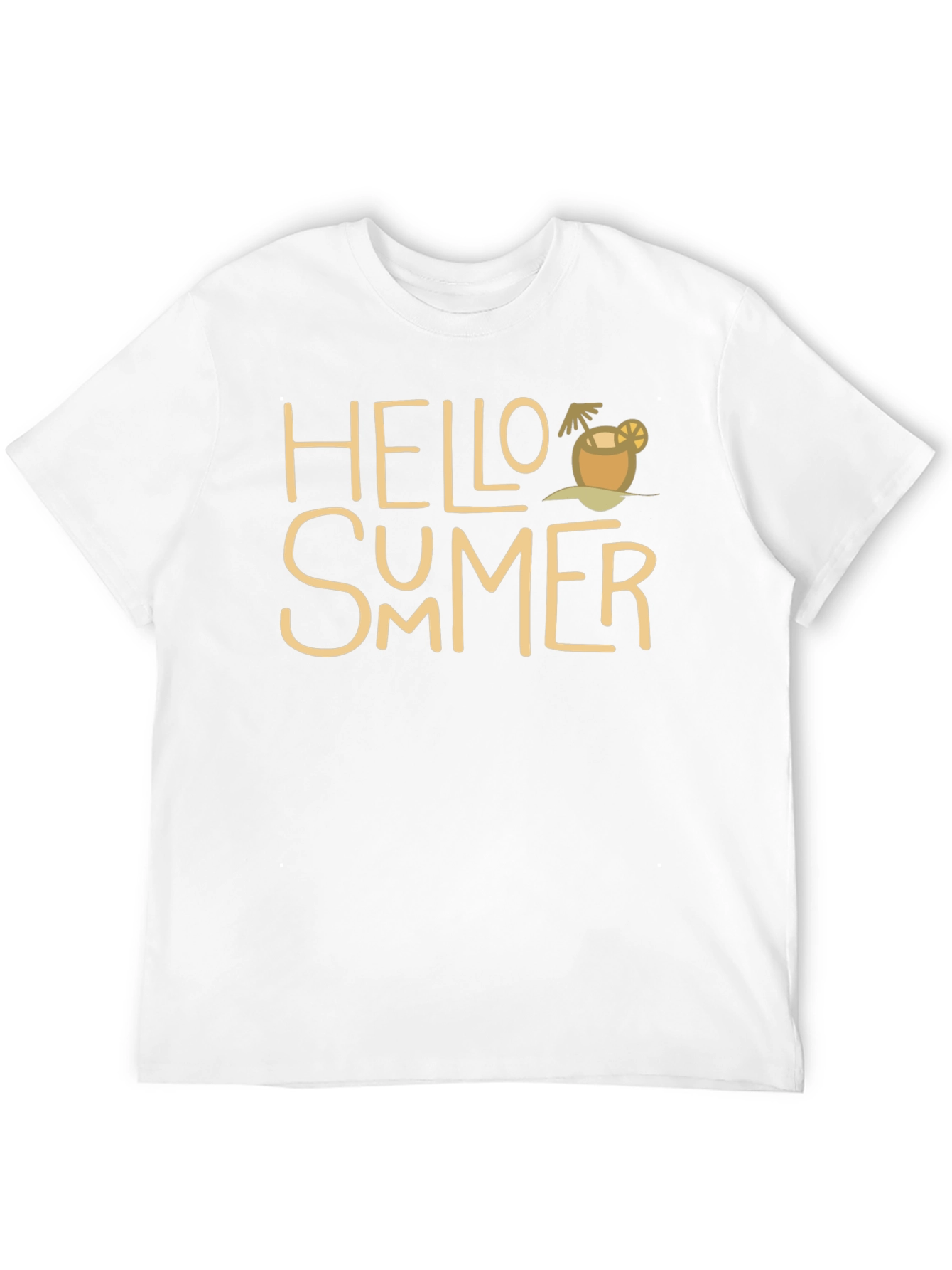 Hello Summer Graphic Tee - Tropical Vacation Vibes