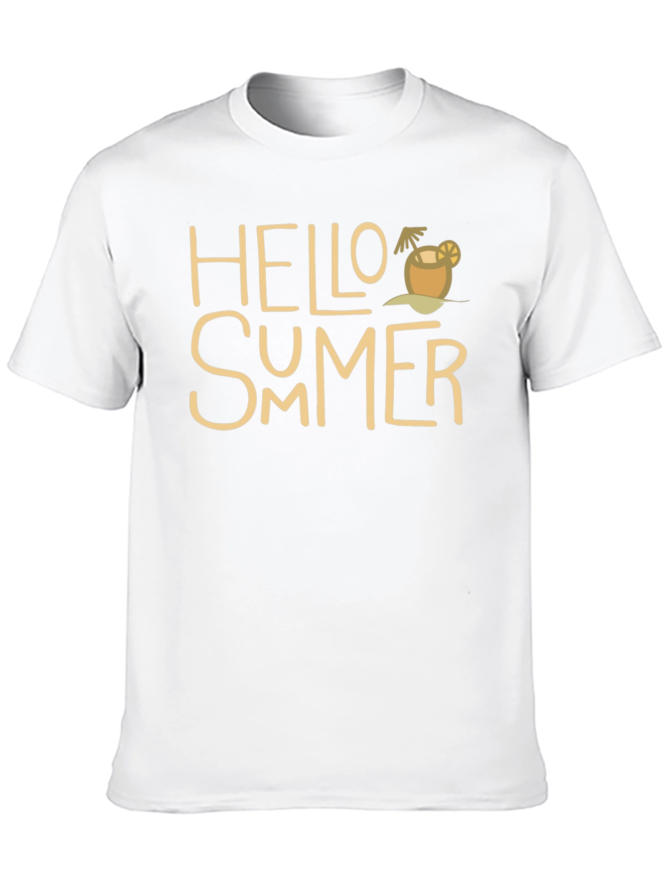 Hello Summer Graphic Tee - Tropical Vacation Vibes