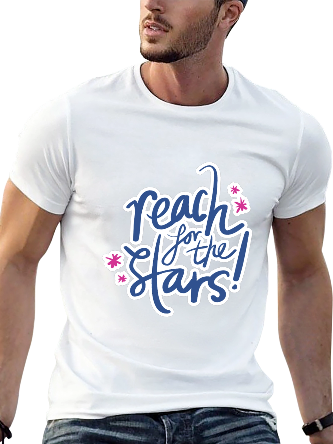 Reach For The Stars Graphic Tee - Black
