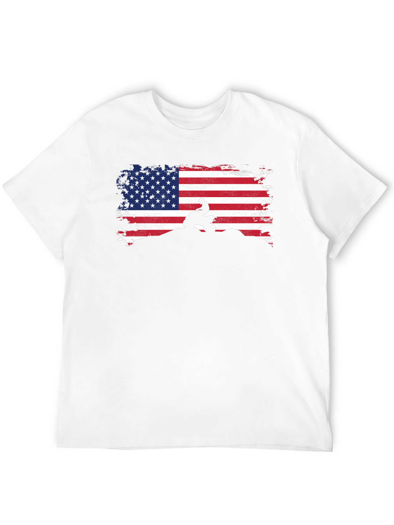 Patriotic ATV T-Shirt - USA Flag Design