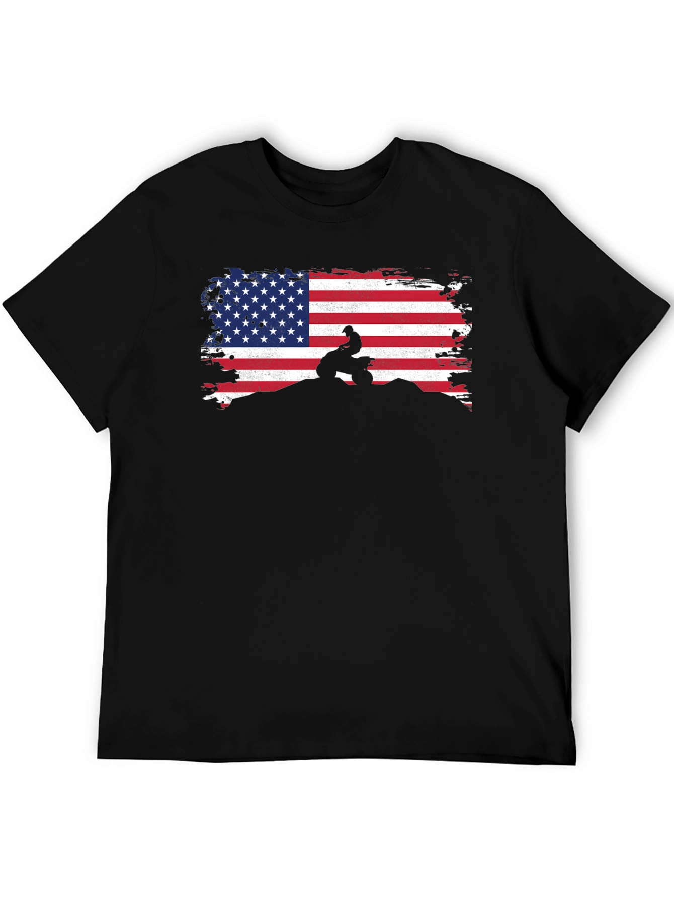 Patriotic ATV T-Shirt - USA Flag Design