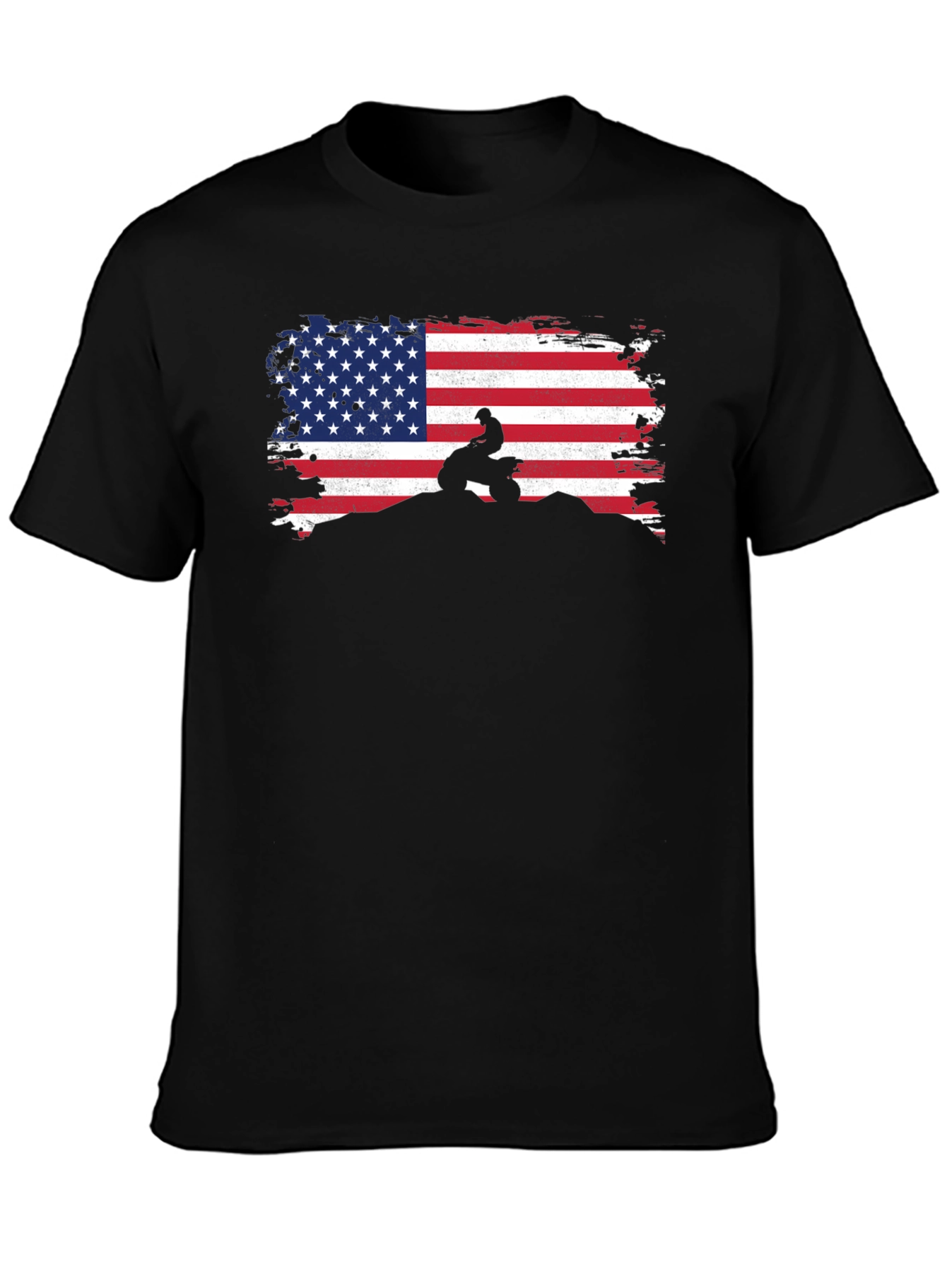 Patriotic ATV T-Shirt - USA Flag Design