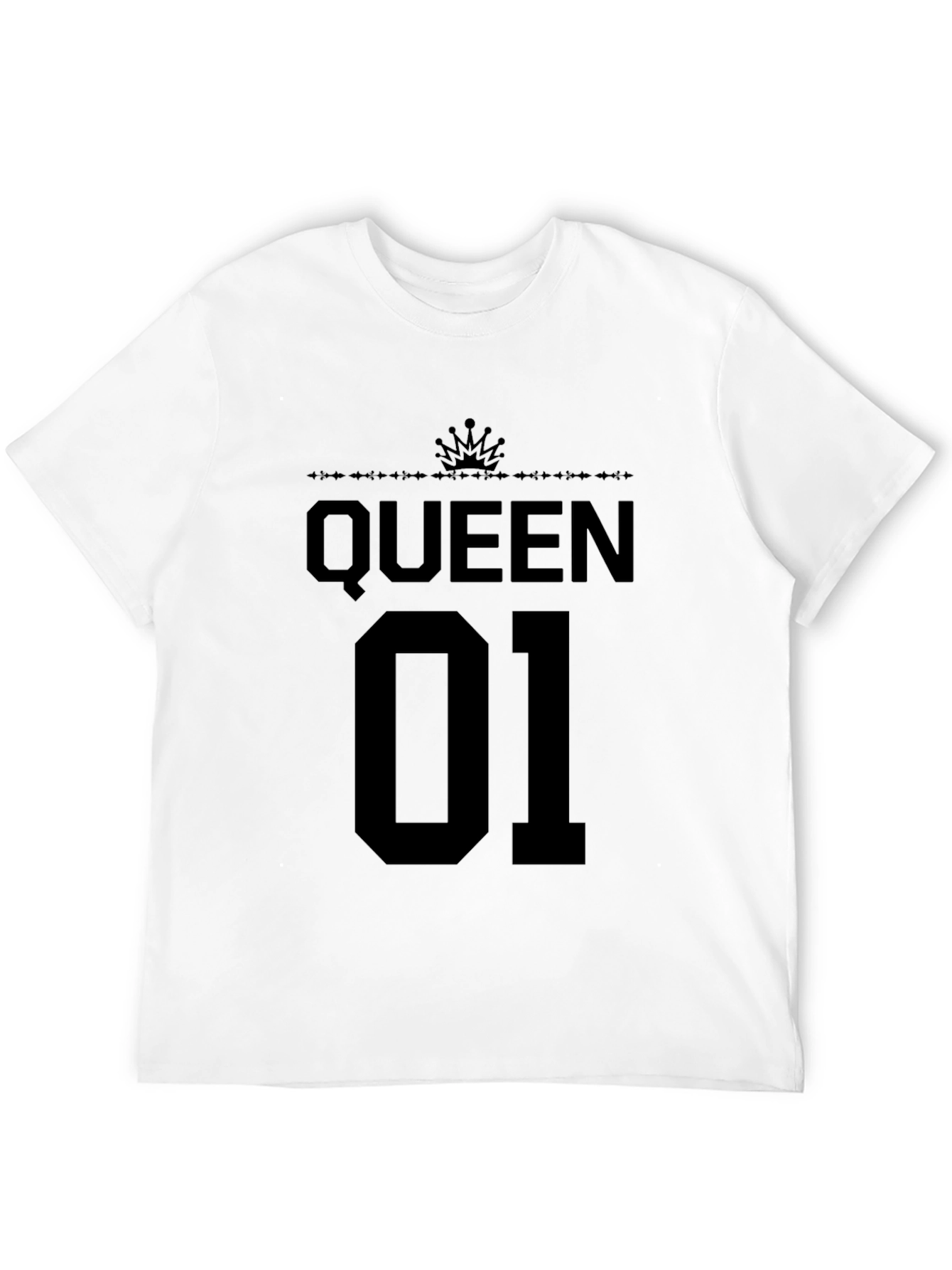 Queen 01 T-Shirt - Black Graphic Tee