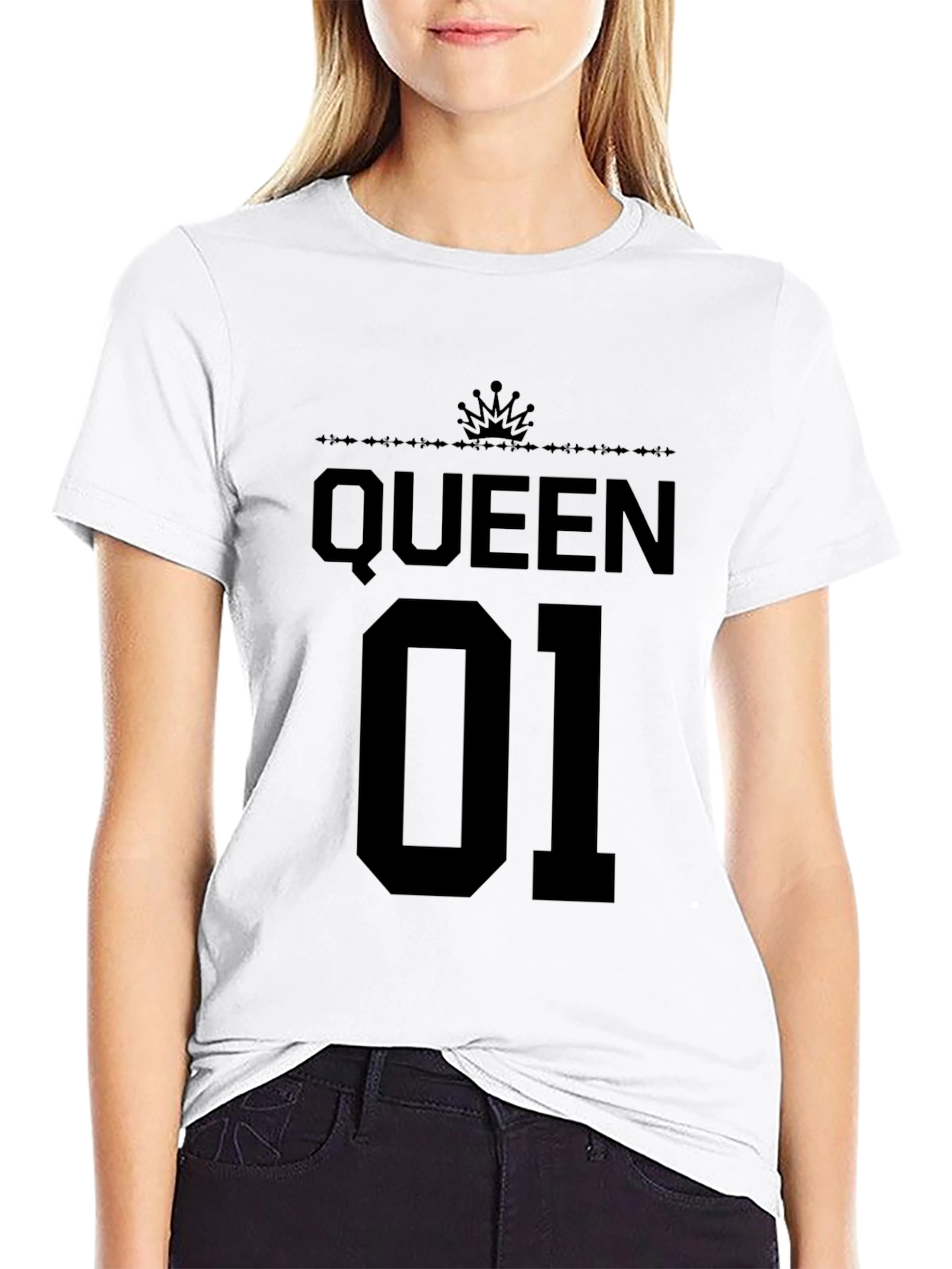 Queen 01 T-Shirt - Black Graphic Tee