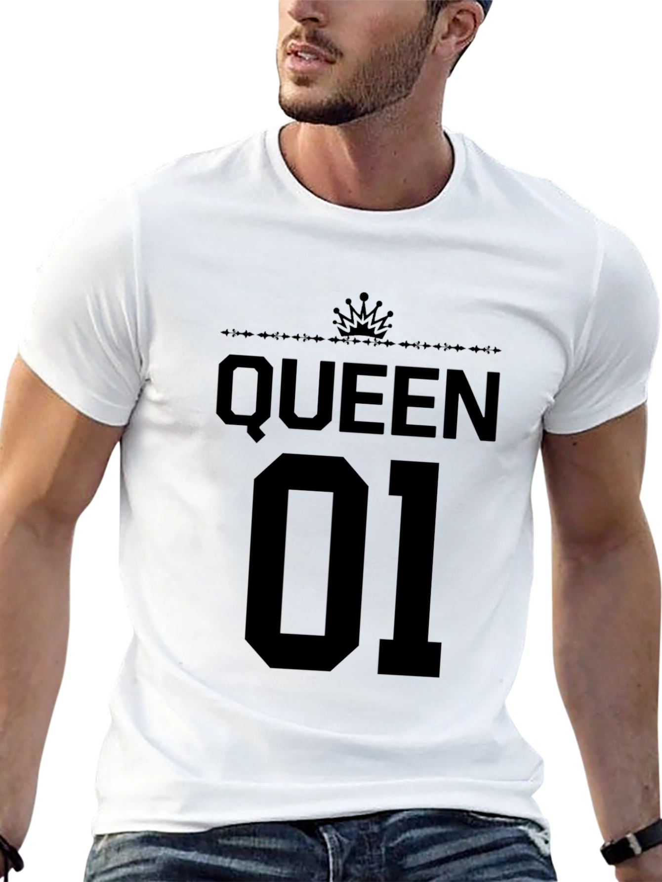 Queen 01 T-Shirt - Black Graphic Tee