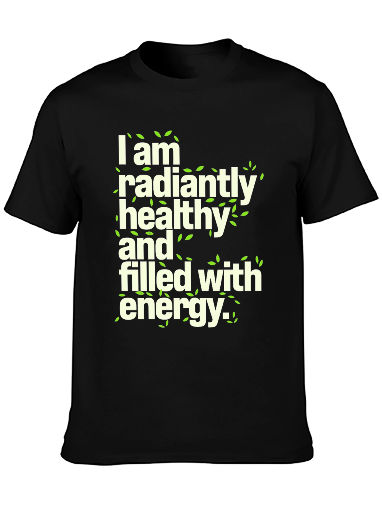 Radiantly Healthy Graphic Tee - Soft Cotton Blend Shirt