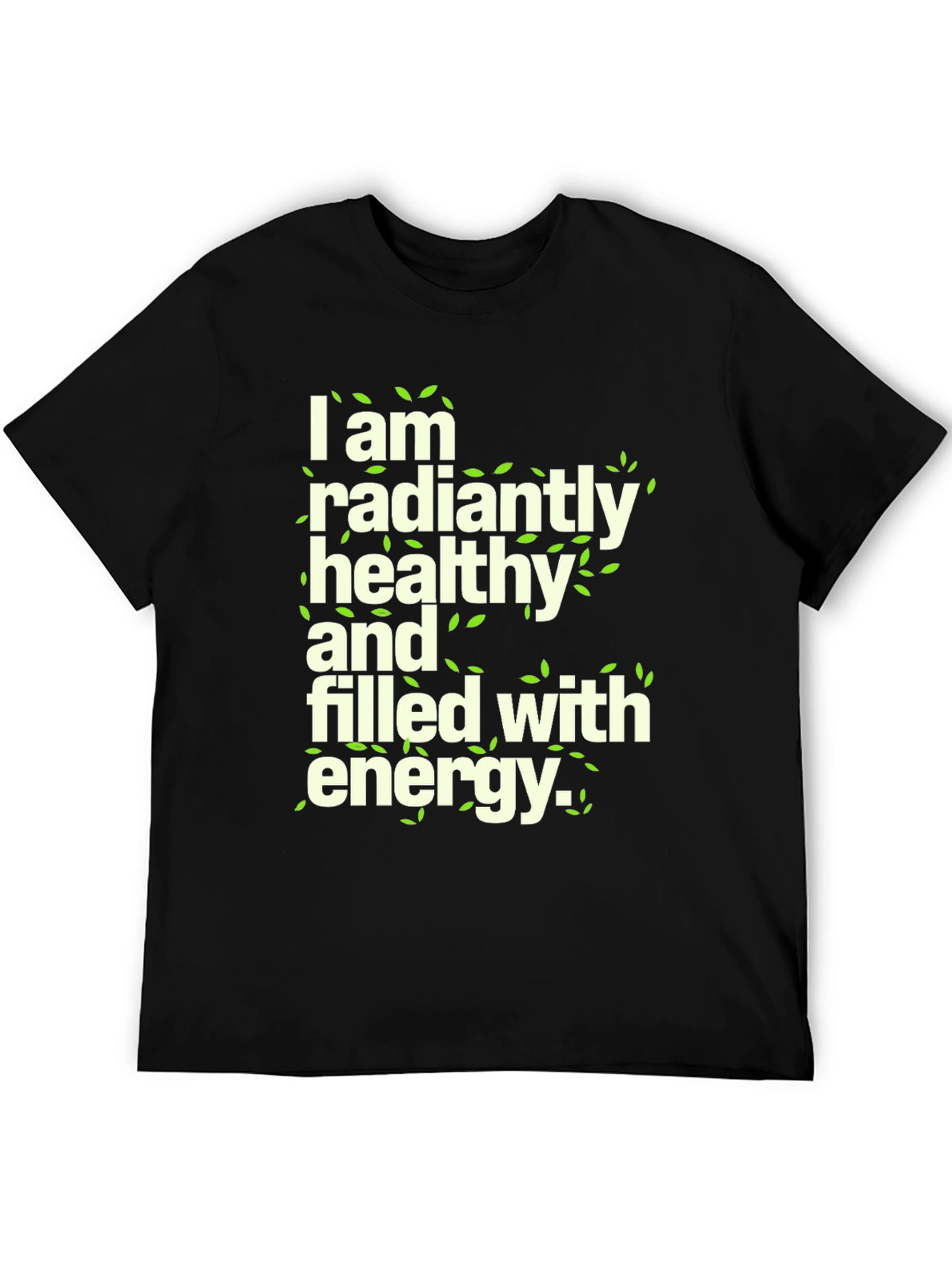 Radiantly Healthy Graphic Tee - Soft Cotton Blend Shirt