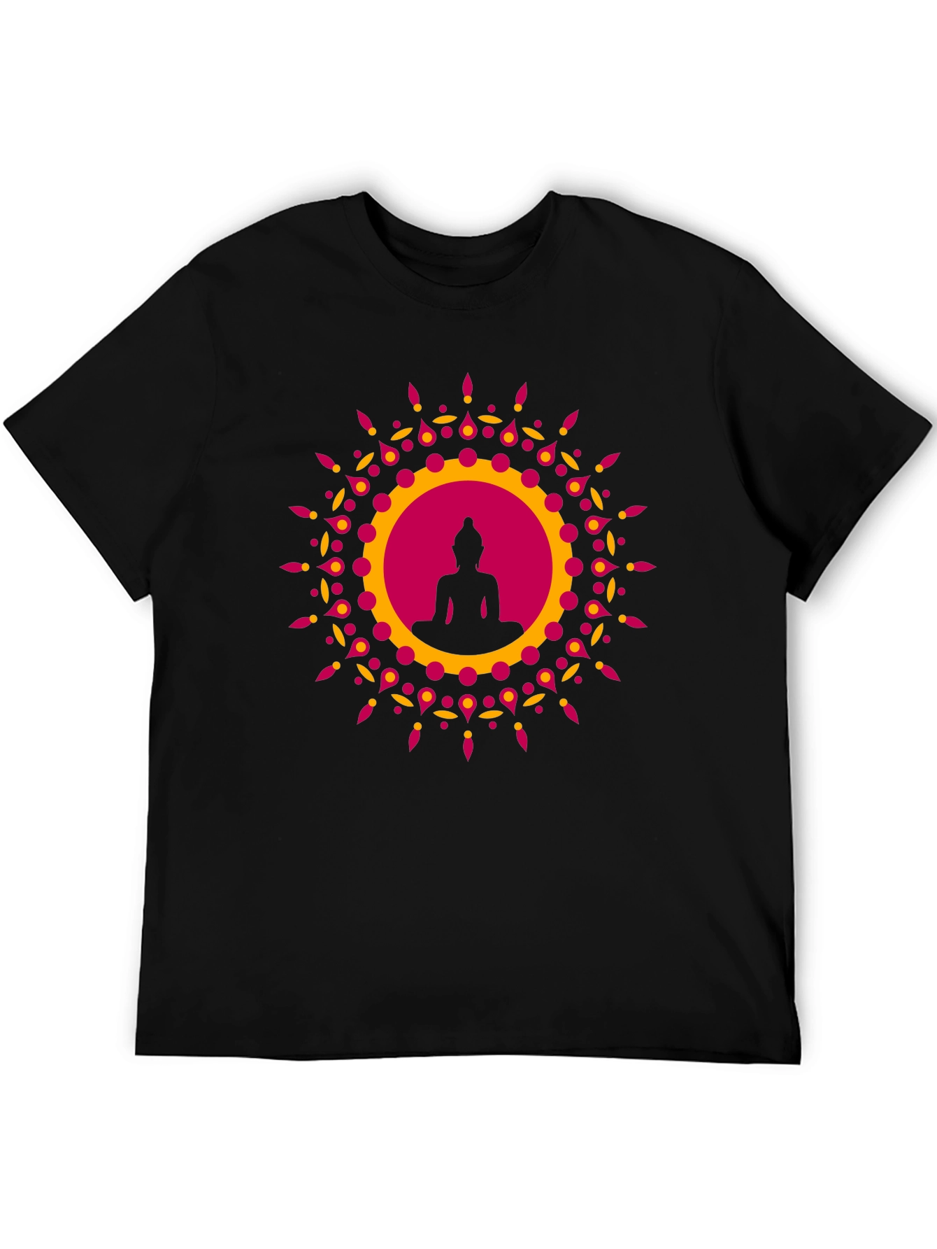 Buddha Mandala Graphic Tee - Relaxed Fit