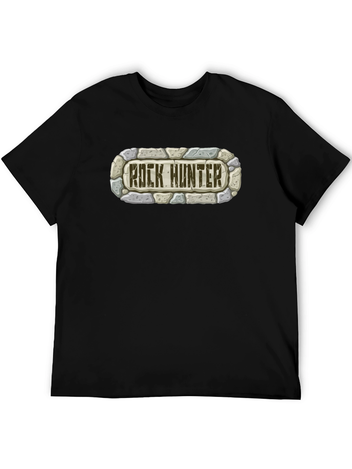 Rock Hunter Graphic T-Shirt - Black Cotton Tee