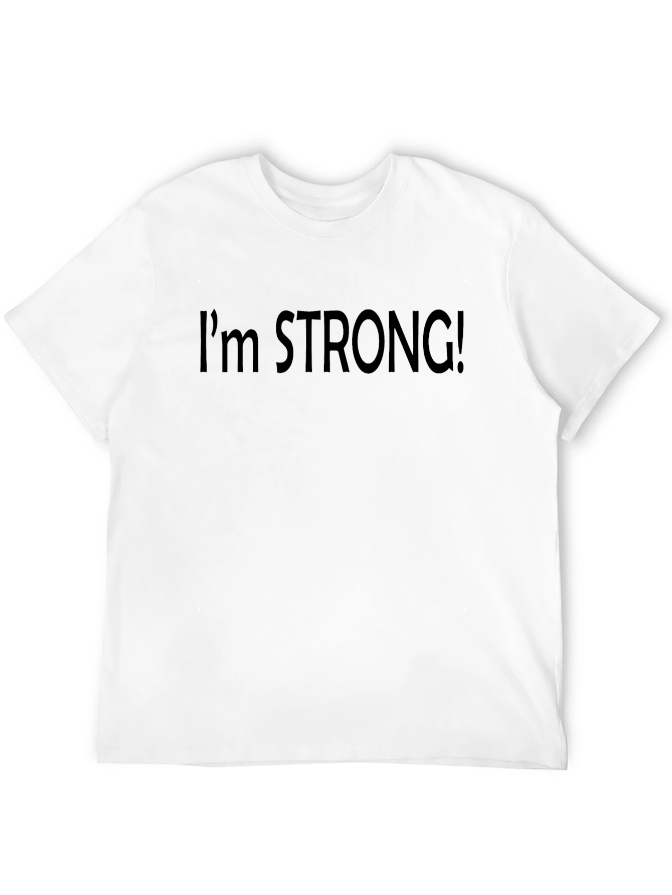 Im Strong! Black Graphic Tee