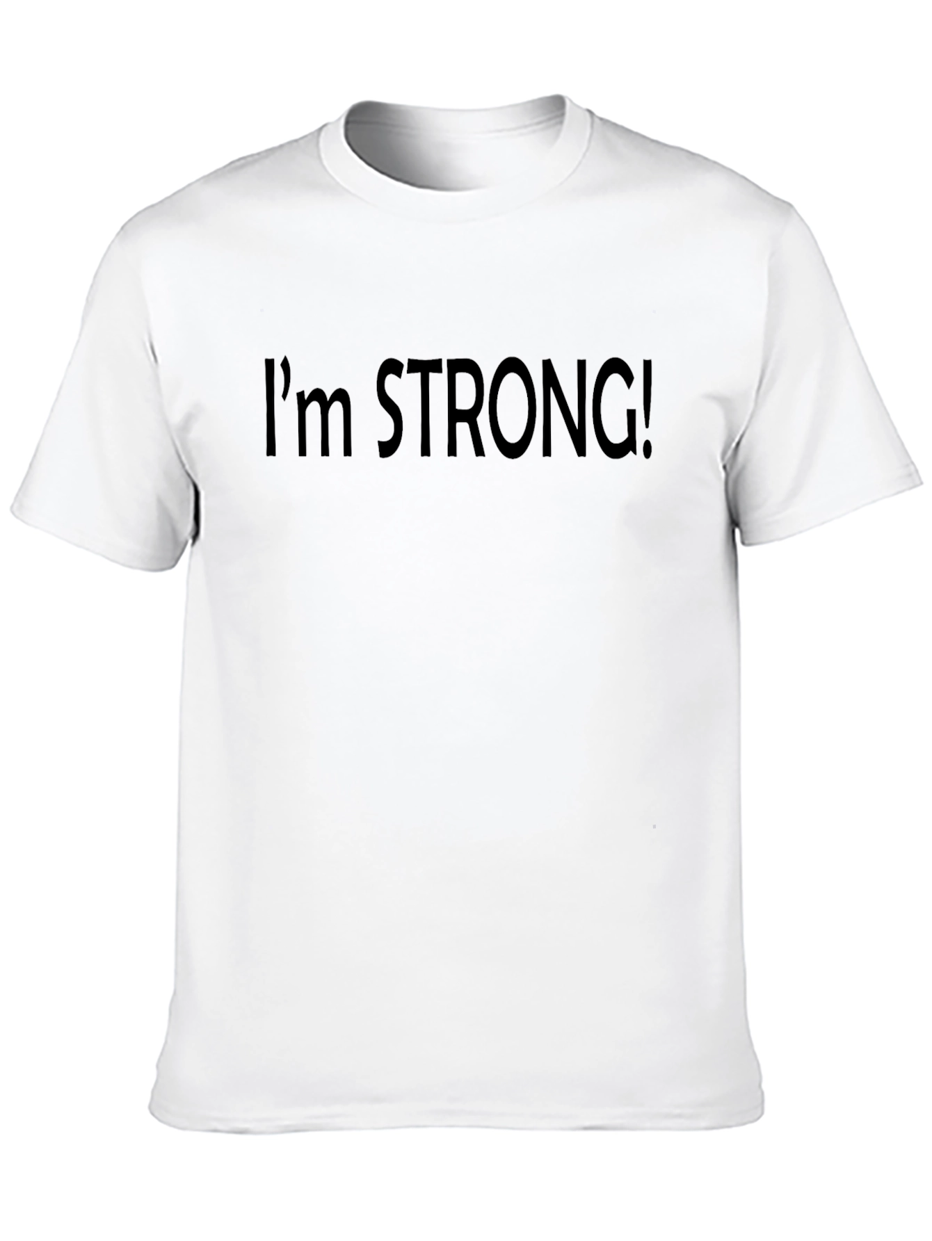 Im Strong! Black Graphic Tee