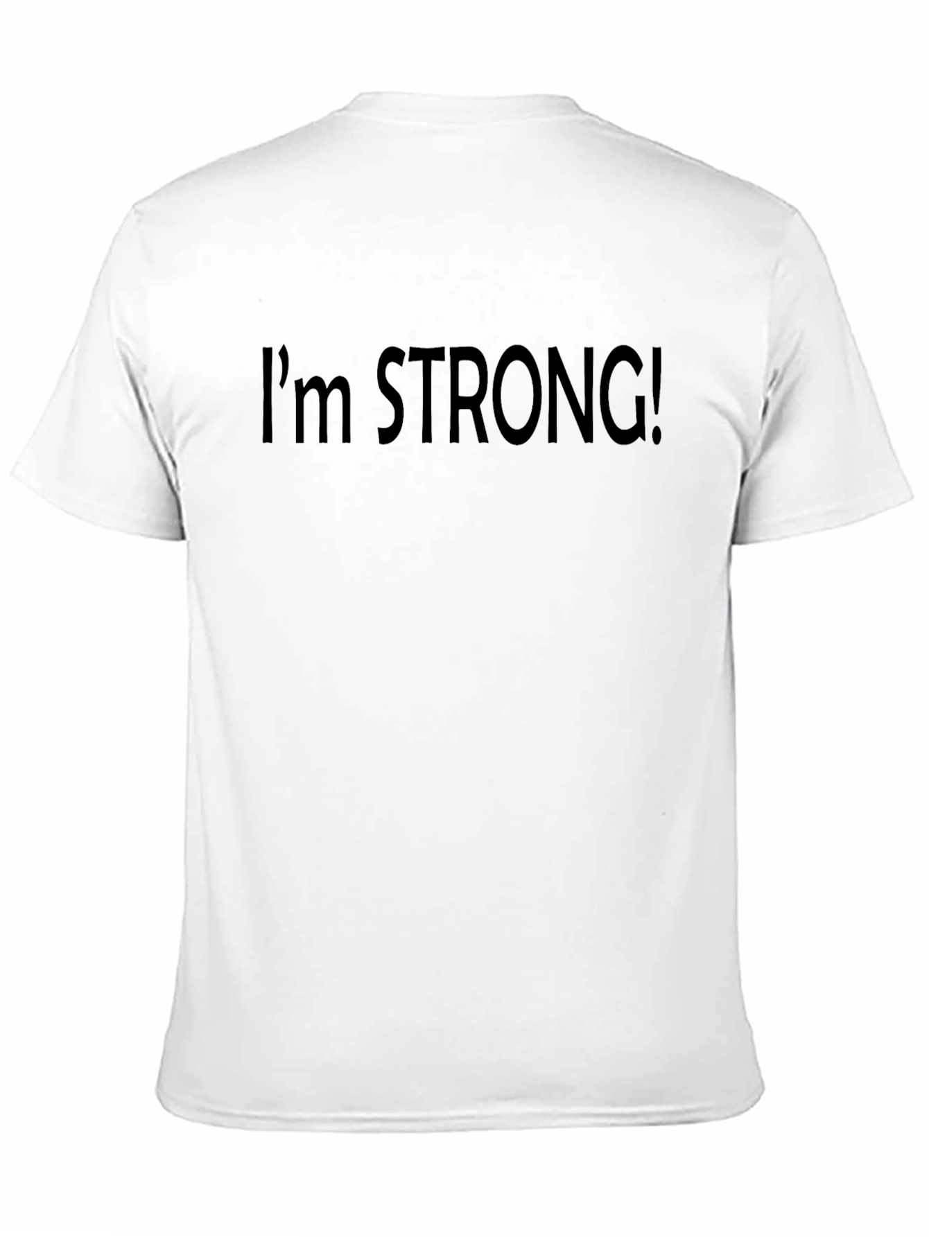 Im Strong! Black Graphic Tee