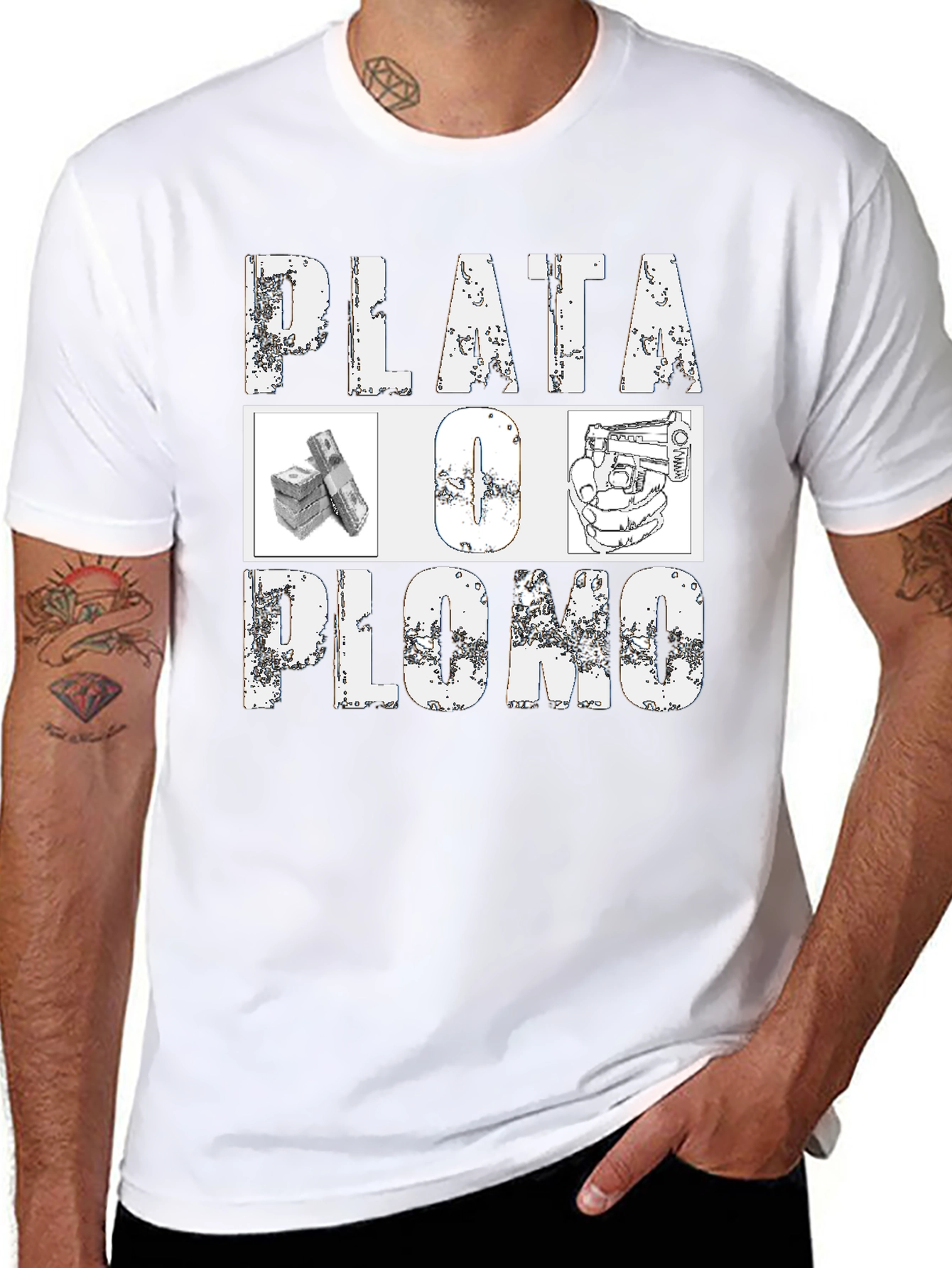 Plata O Plomo Graphic T-Shirt