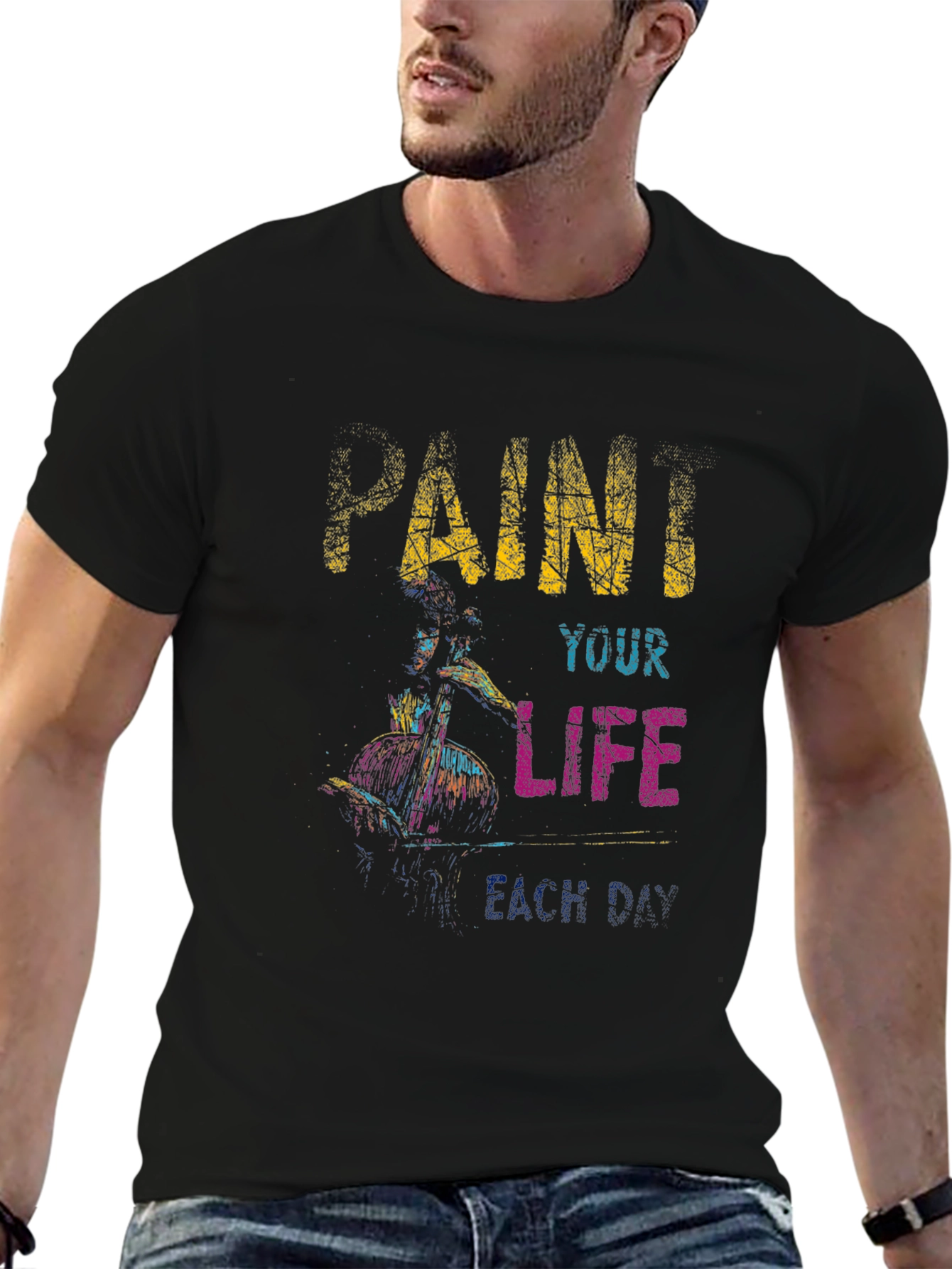Paint Your Life Tee - Artsy Graphic T-Shirt