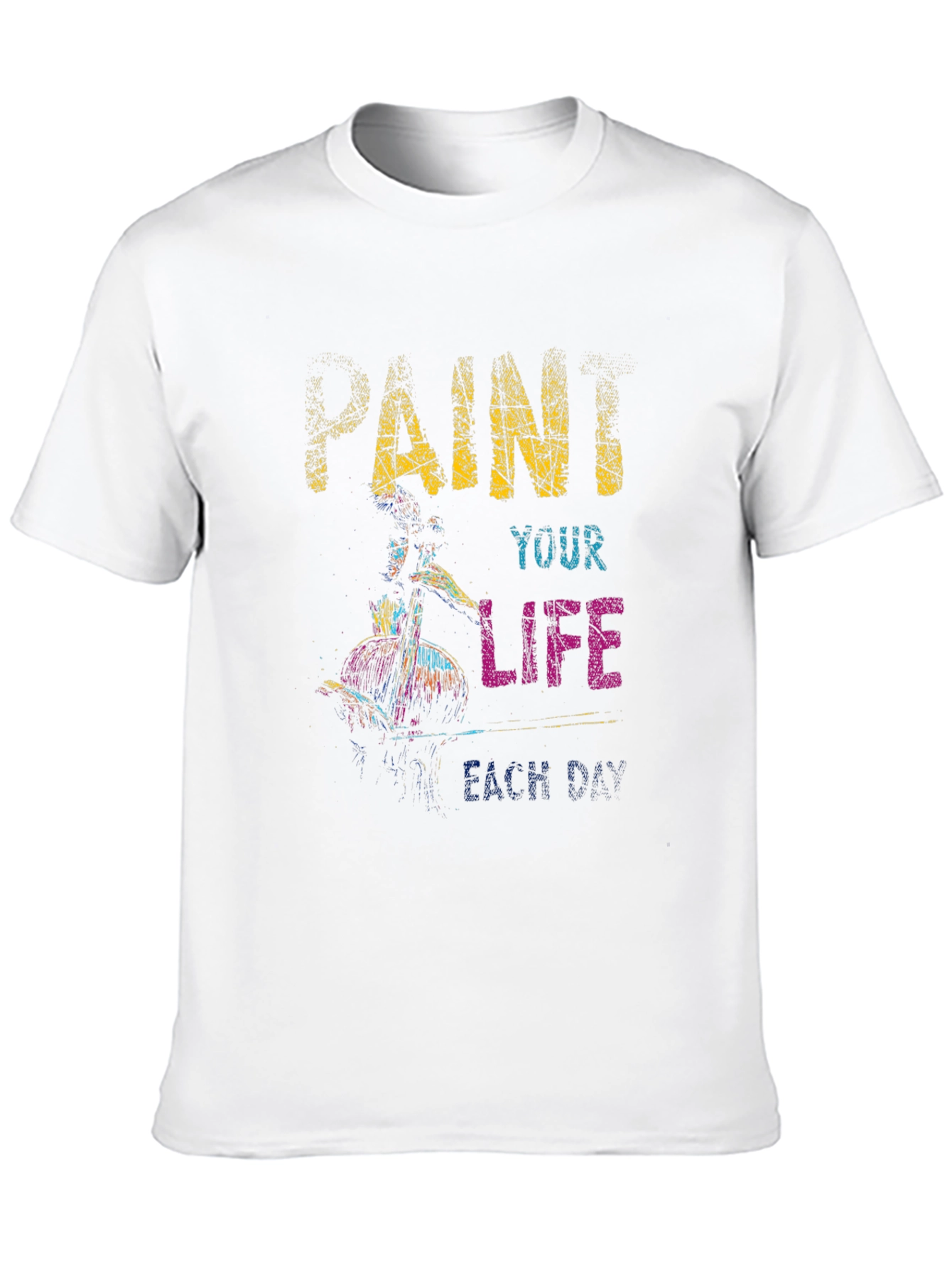 Paint Your Life Tee - Artsy Graphic T-Shirt